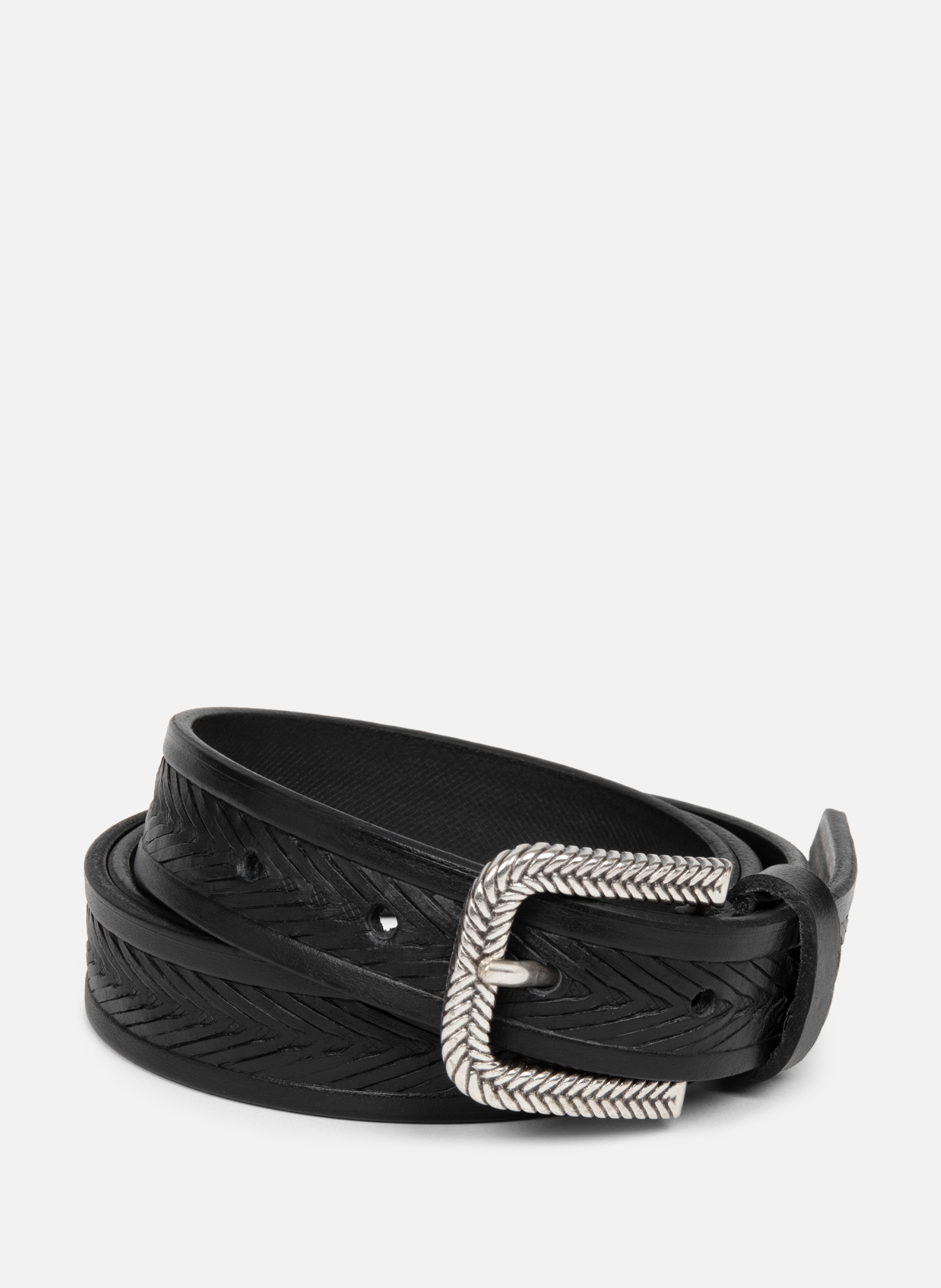 Ceinture - ceinture cuir végétal LANCASTER Noir