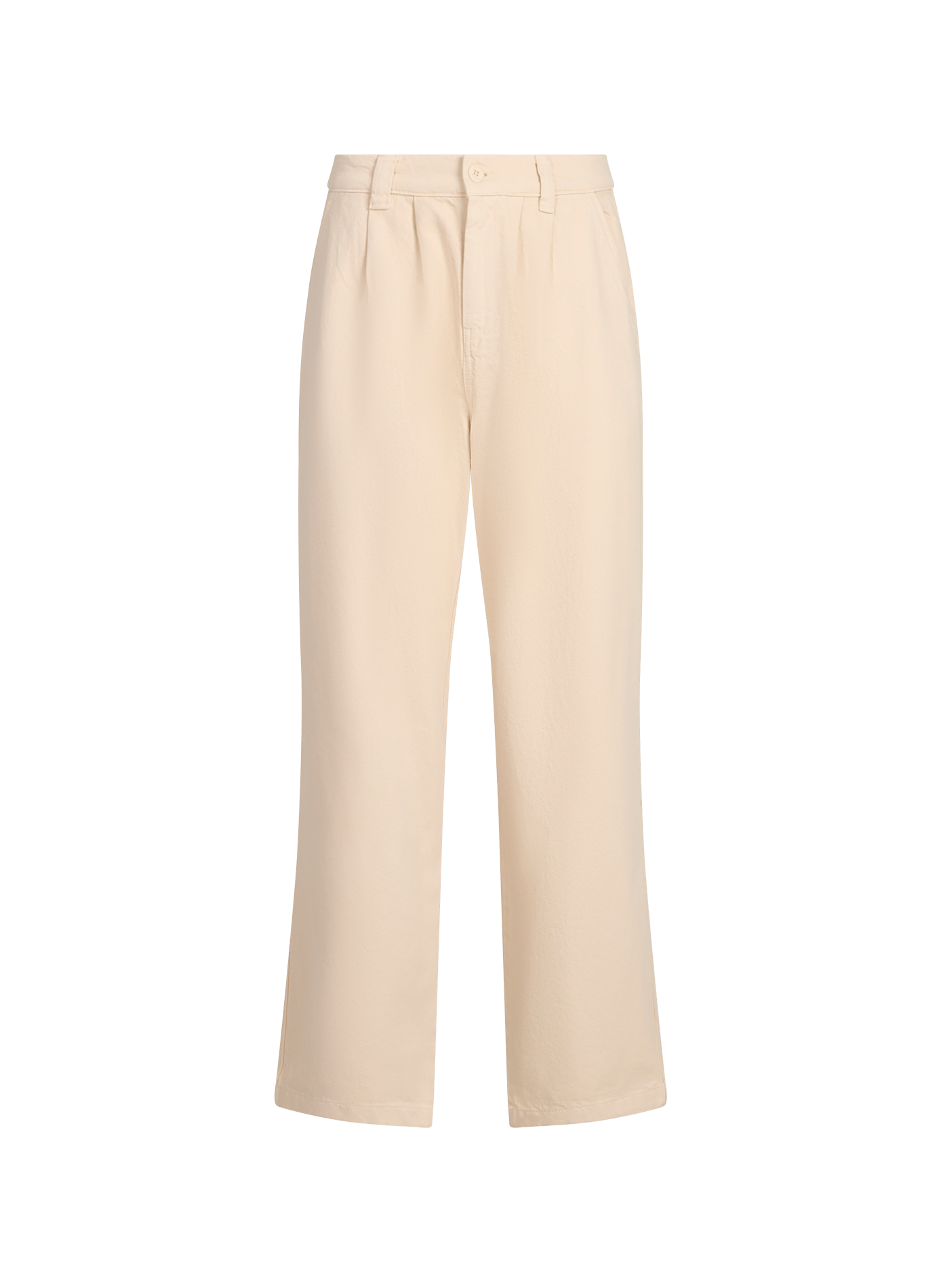 Pantalon droit chinois Landais en coton FAGUO Beige