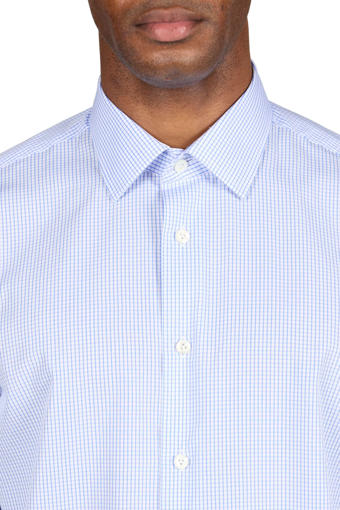 Check cotton Shirt VAN LAACK Blue
