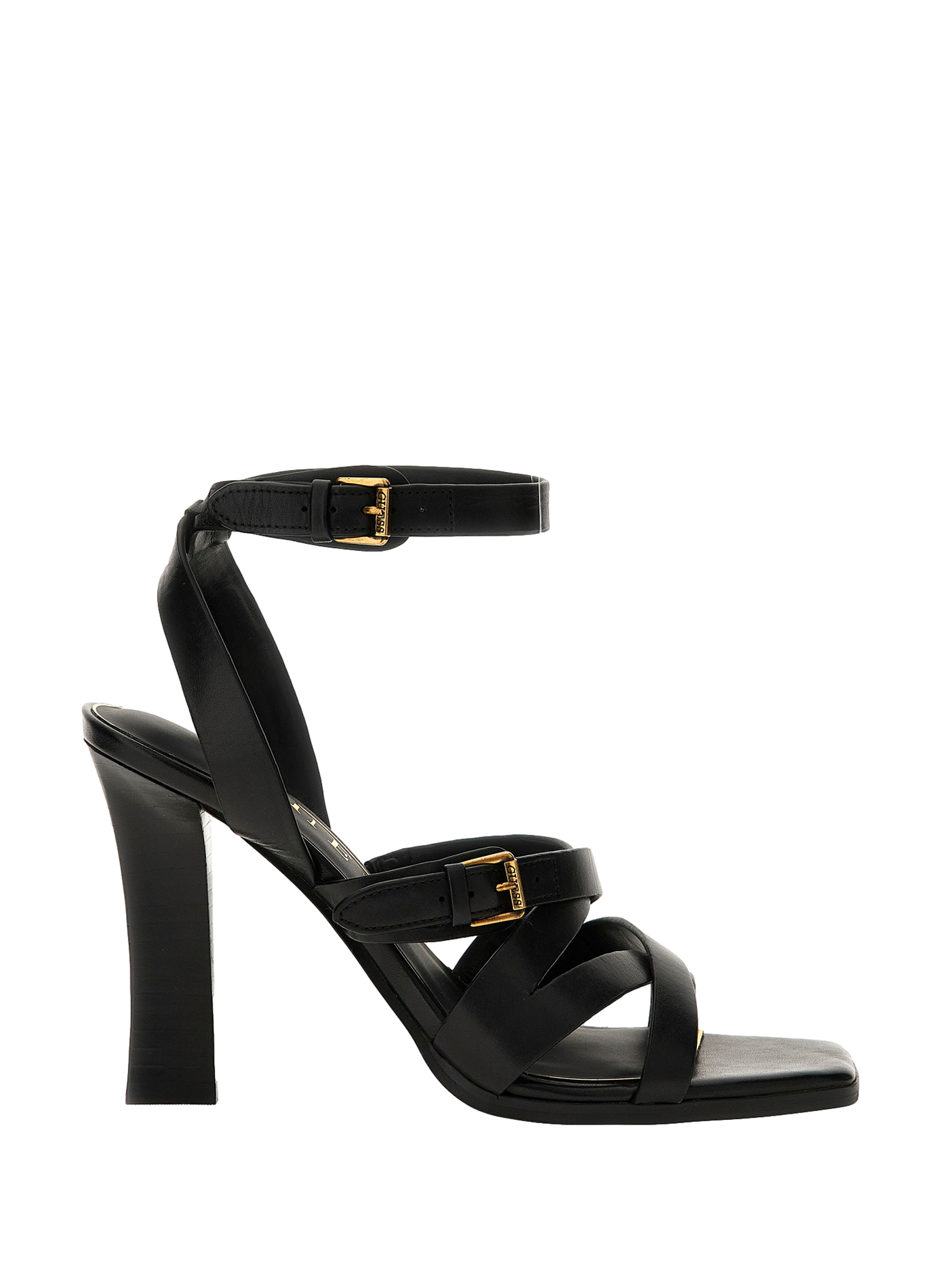 Sandali Radela in pelle di vacchetta. GUESS Nero