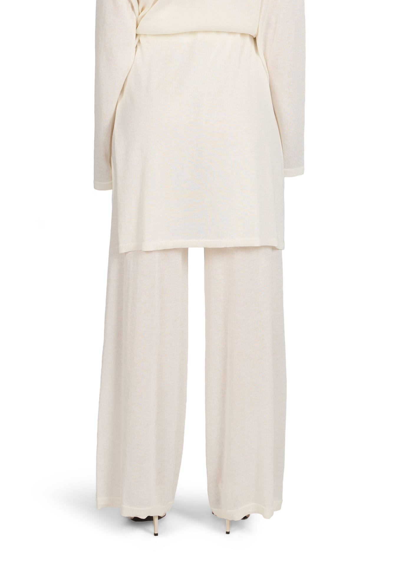 Pantalon Cilla en maille à rabat  VIKTORIA CHAN Blanc