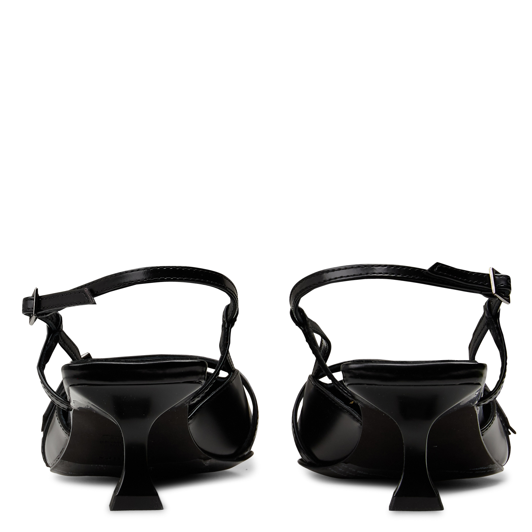 Escarpins slingback en cuir reem Noir