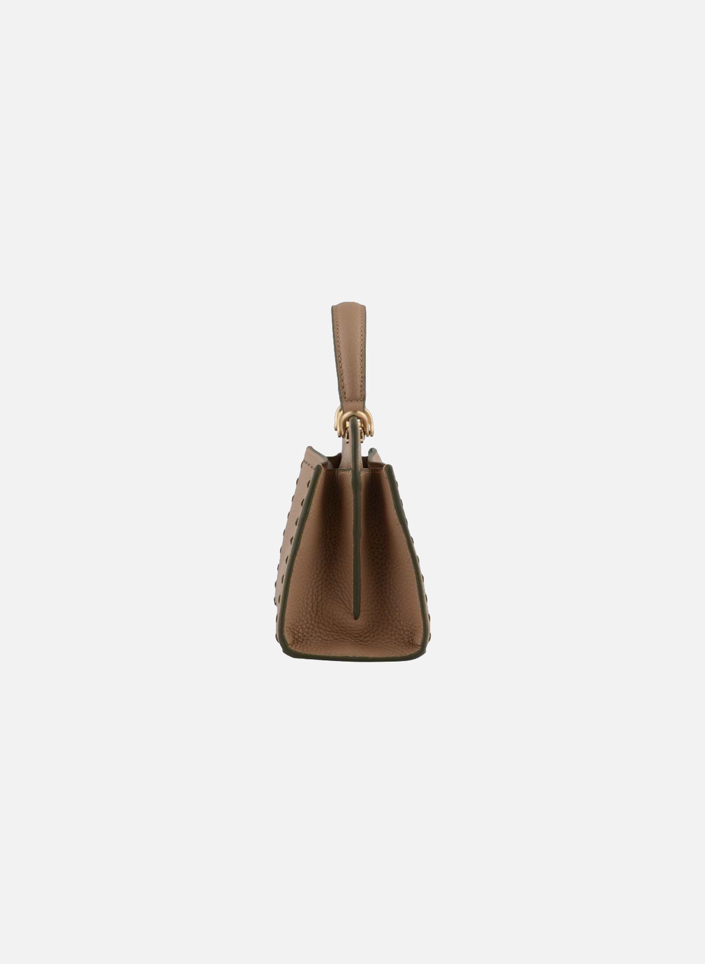 Trianon | sac à main micro en cuir de vachette POURCHET Kaki