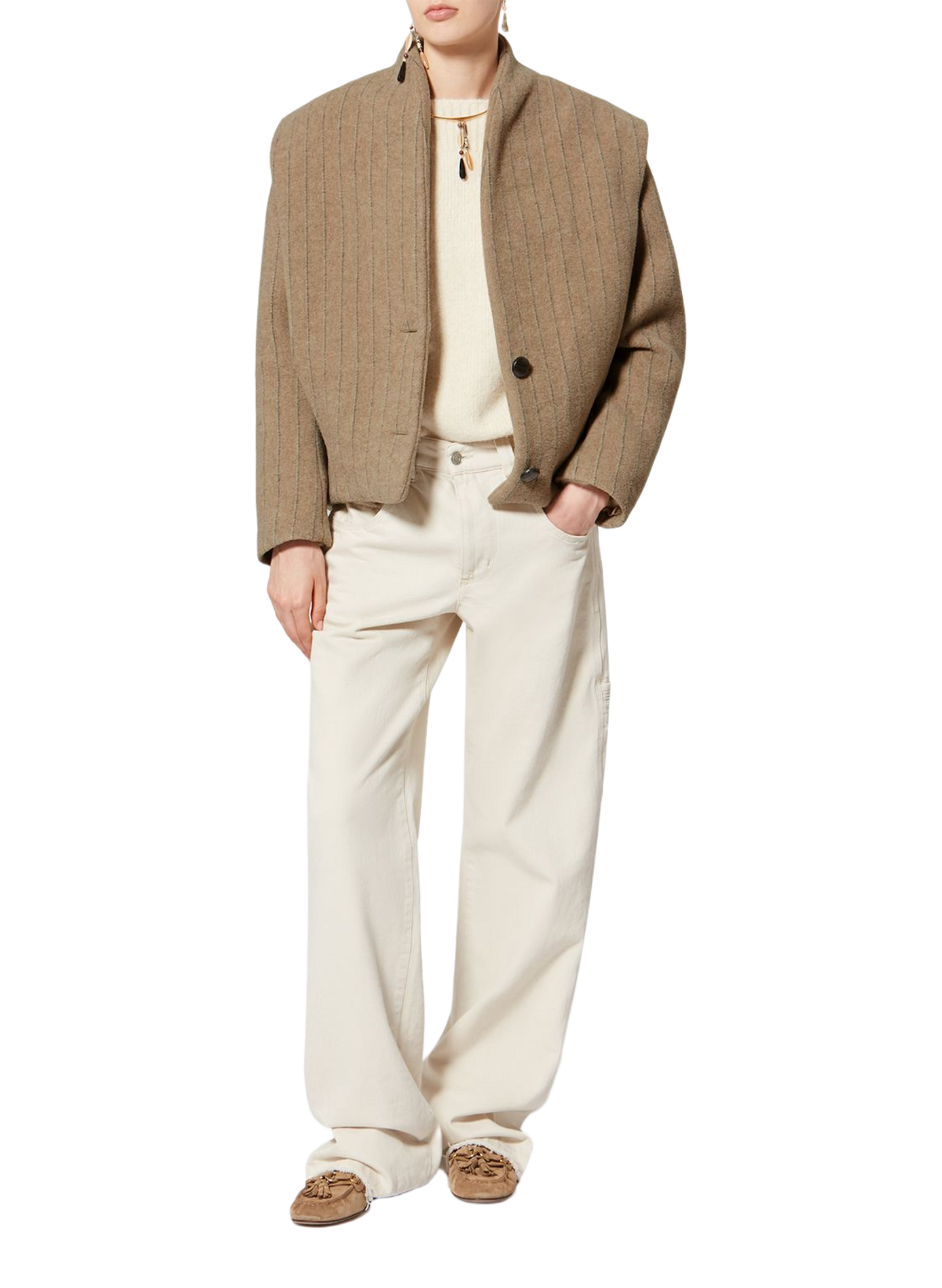 Kurzmantel aus Wolle von Dyogo ISABEL MARANT Braun