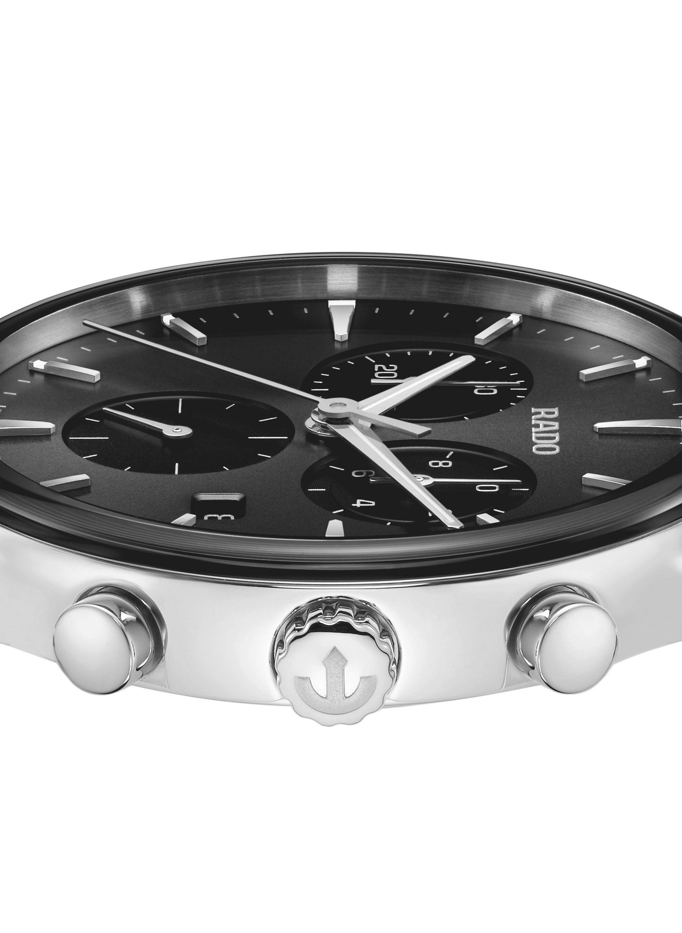 Montre quartz Centrix en céramique RADO Noir