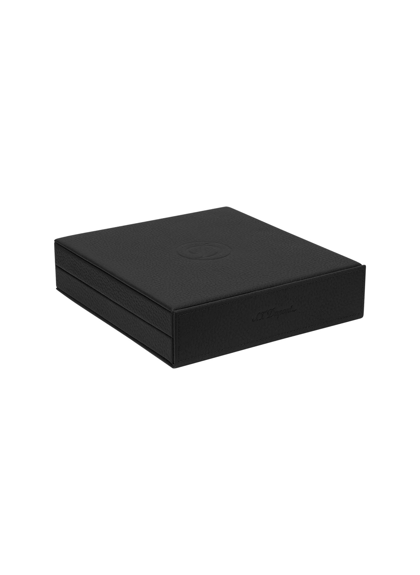 8 Zigarren Humidor aus Leder S.T. DUPONT Schwarz