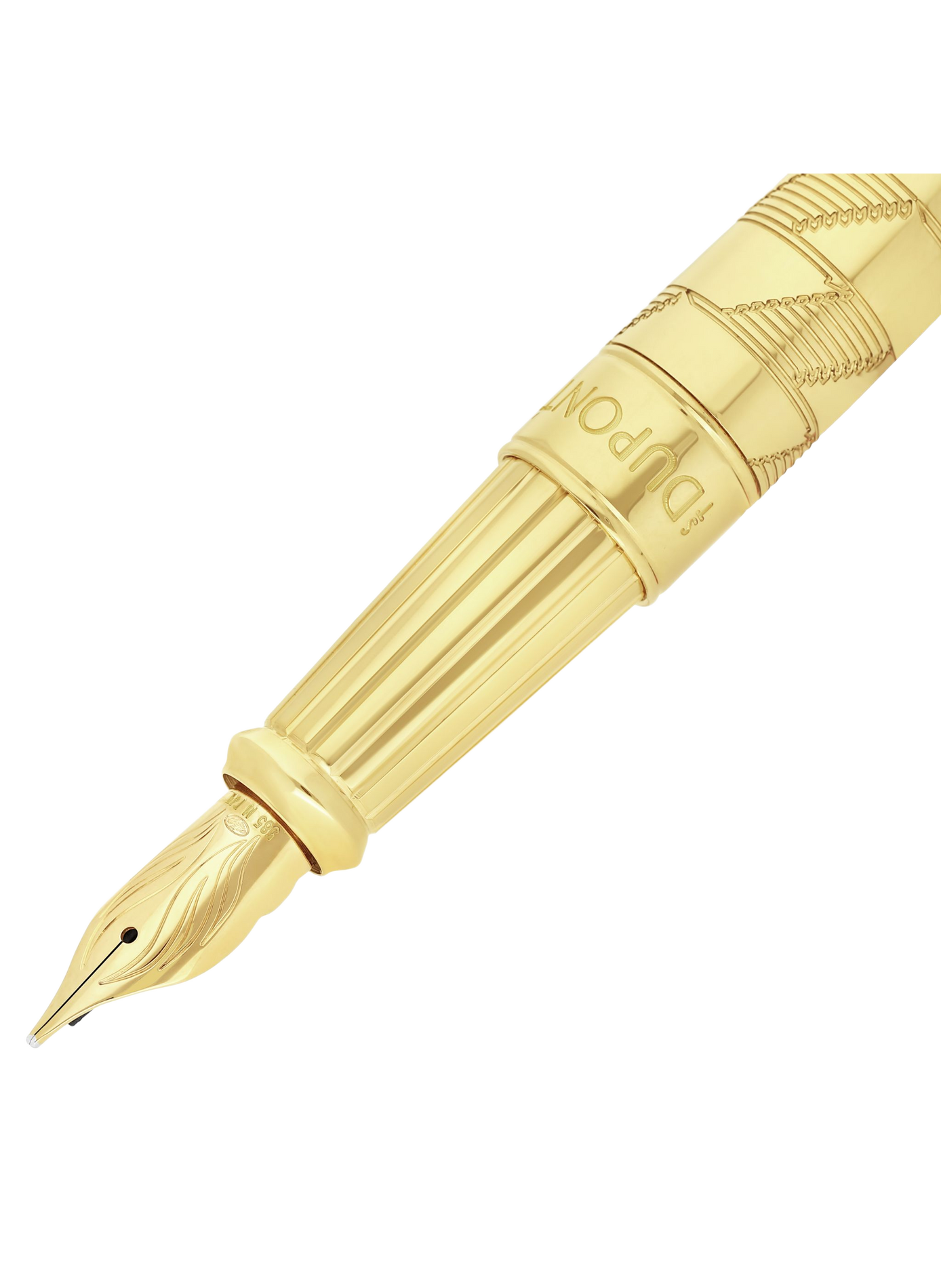 Large Fountain Pen Monogram 1872 Line D Eternity S.T. DUPONT Golden