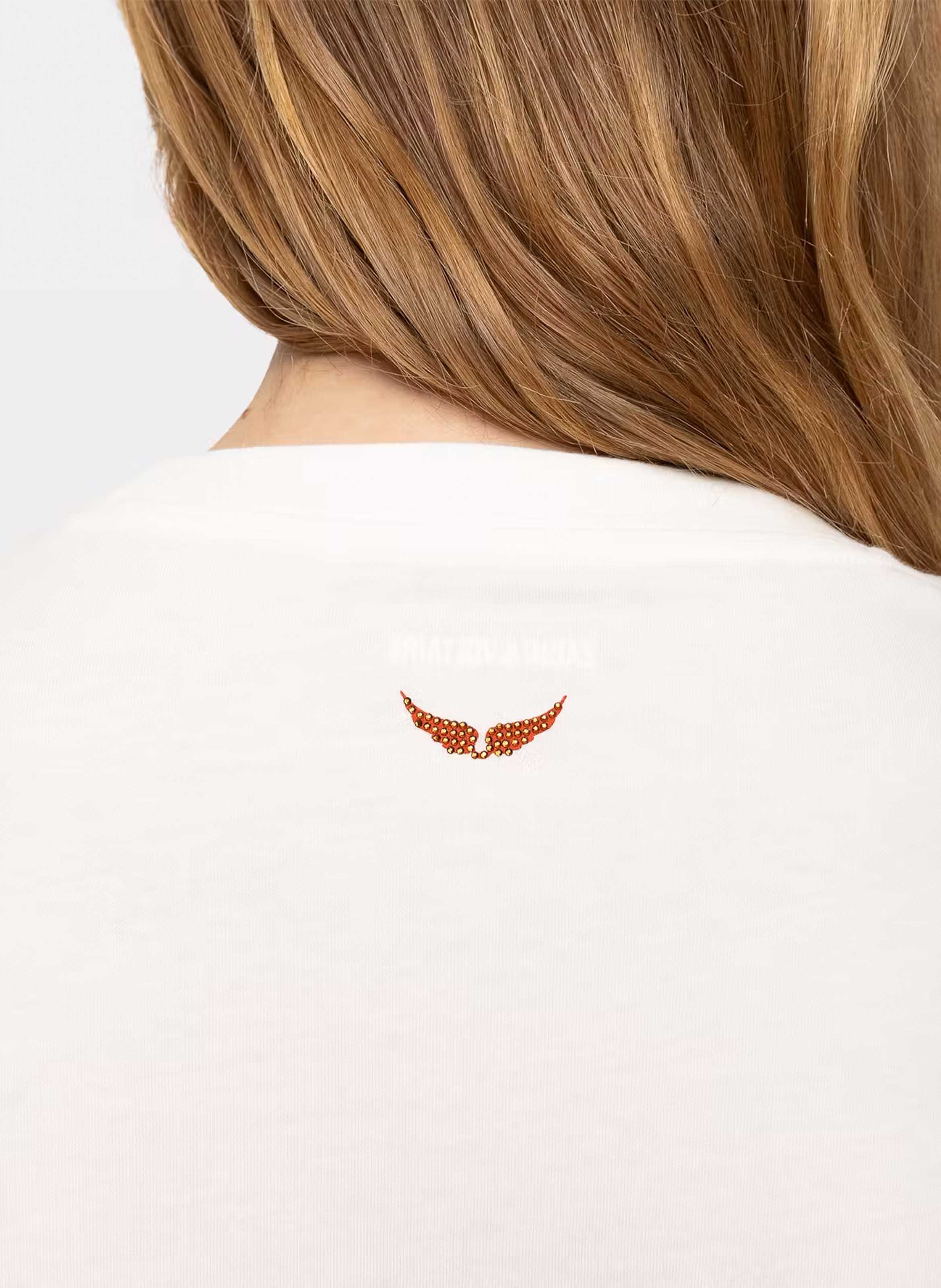 Bedrukt T-shirt van katoen Taida ZADIG&VOLTAIRE Wit