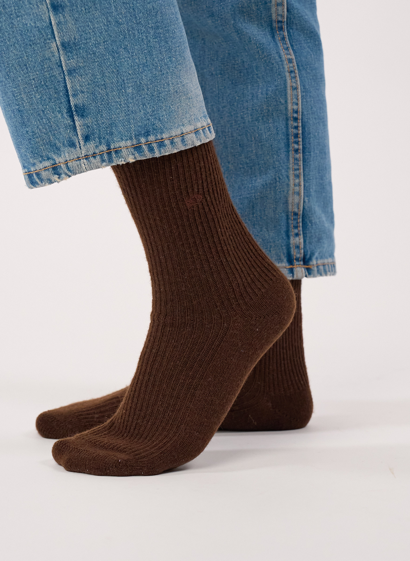 Chaussettes en laine BILLYBELT Marron