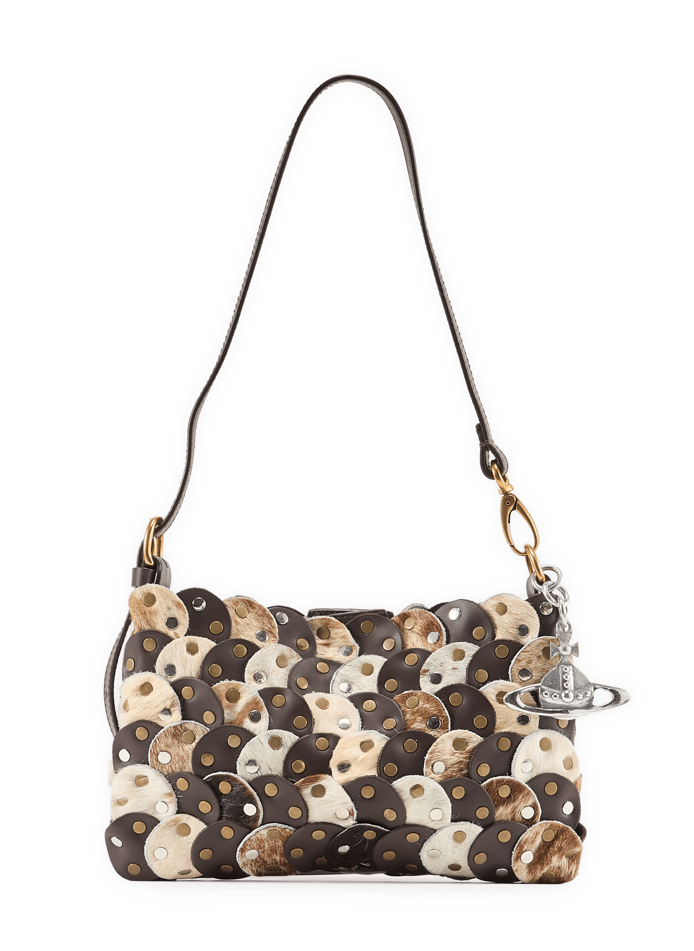 Ledertasche in Baguette-Form mit Textur VIVIENNE WESTWOOD Mehrfarbig