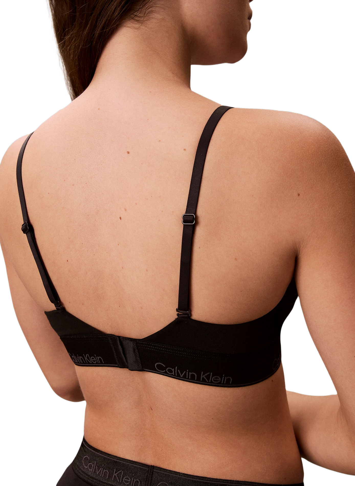 Cotton blend bra CALVIN KLEIN Black
