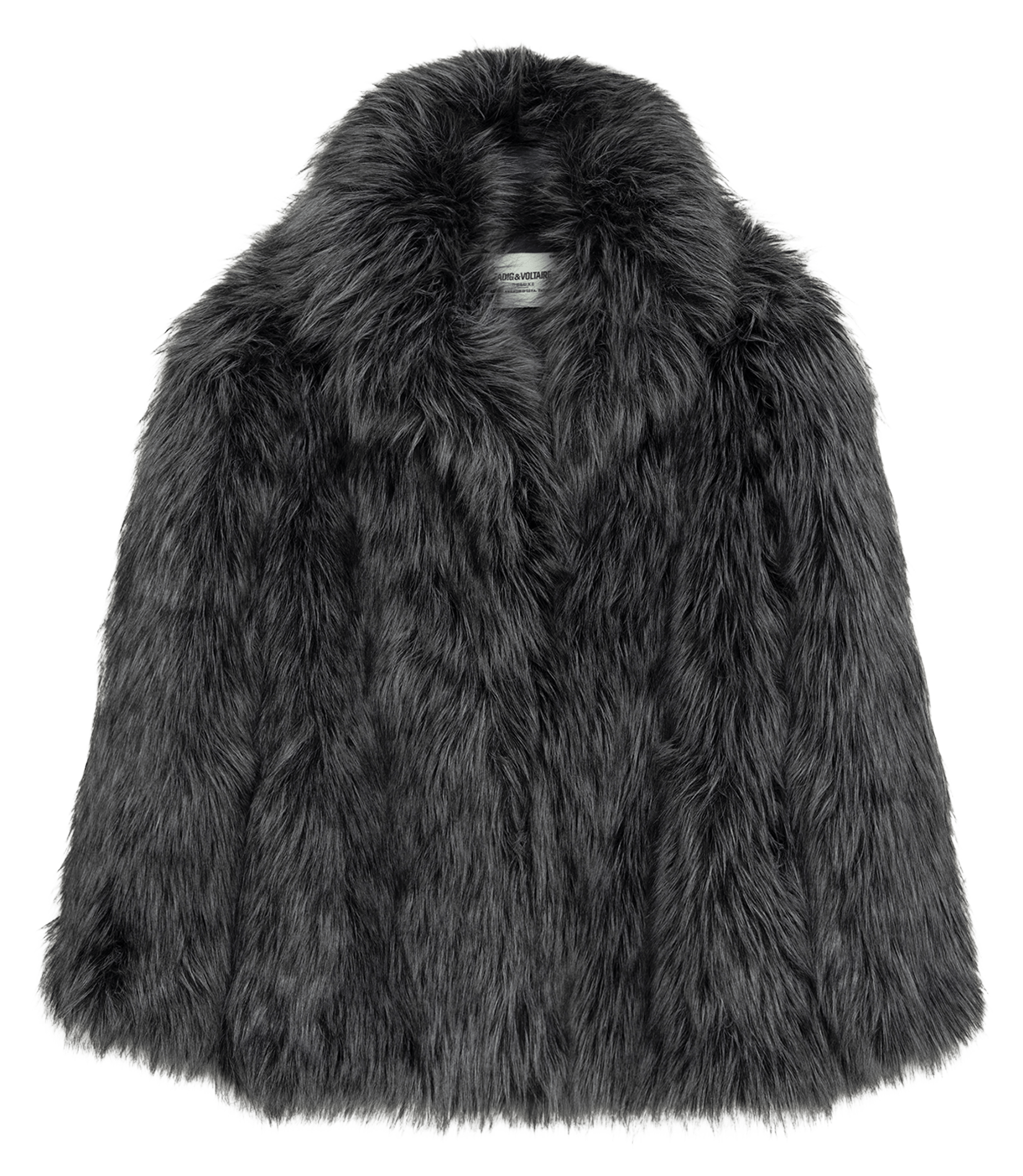 Manteau ample effet fourrure ZADIG&VOLTAIRE Gris