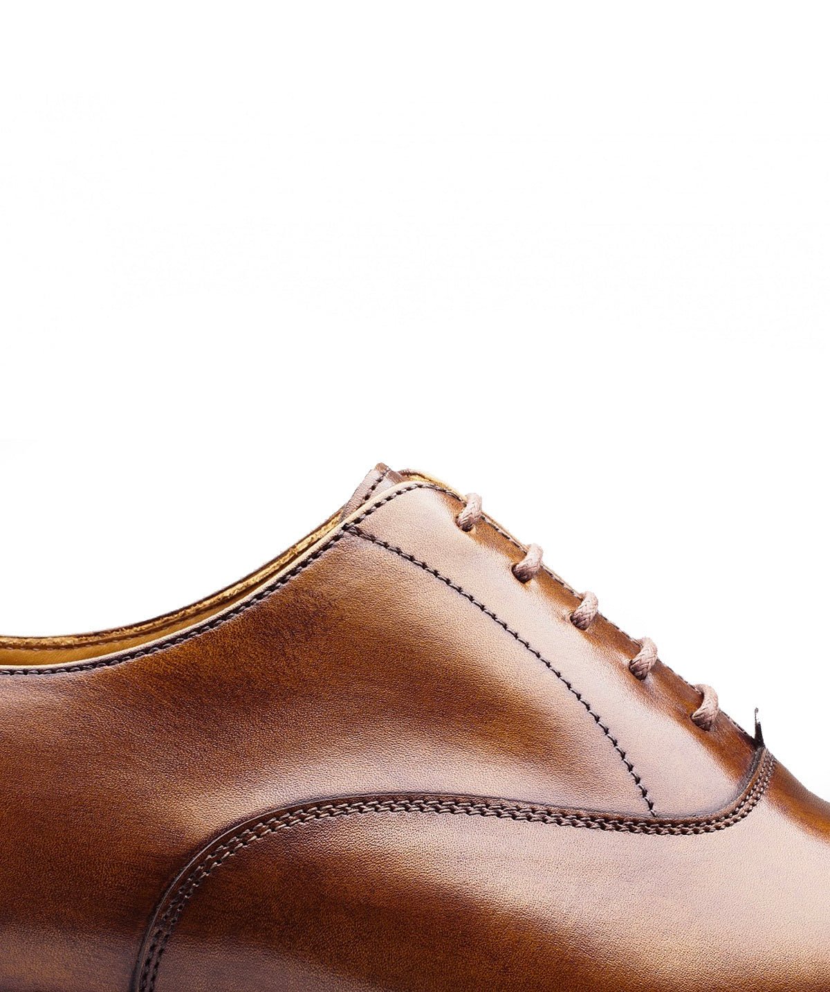 Richelieu cuir patiné consul FINSBURY Marron