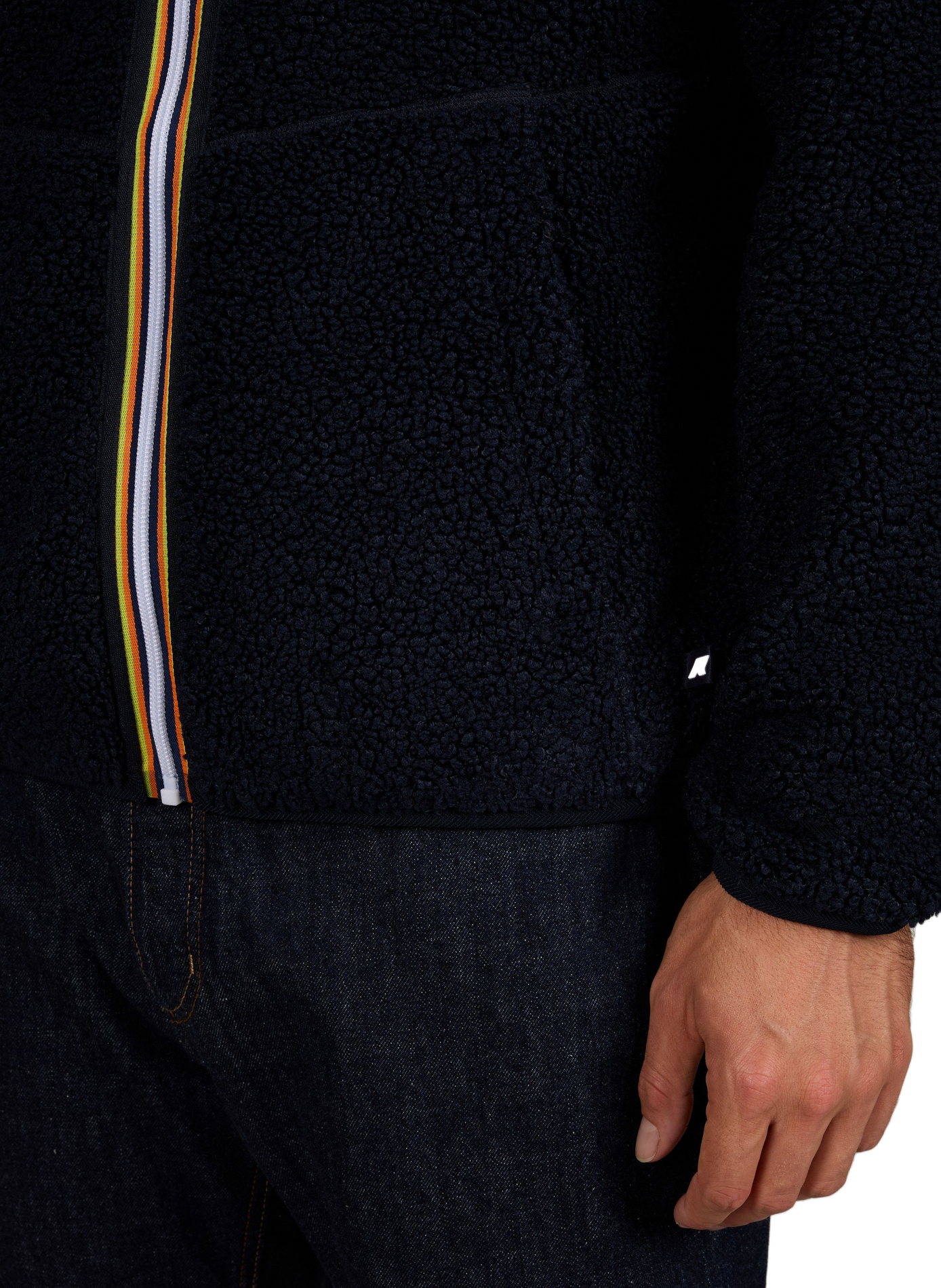 Pascal Reversible Double Sherpa Fleece Jacket K-WAY Blue