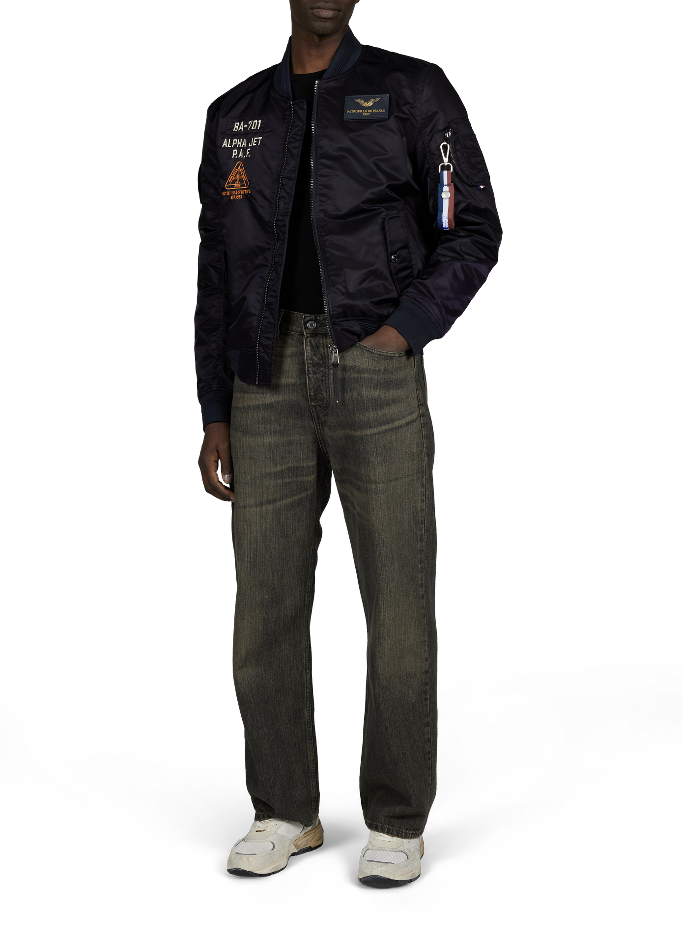 Blouson Mach 1 Aircraft oversize PATROUILLE DE FRANCE X REDSKINS Bleu