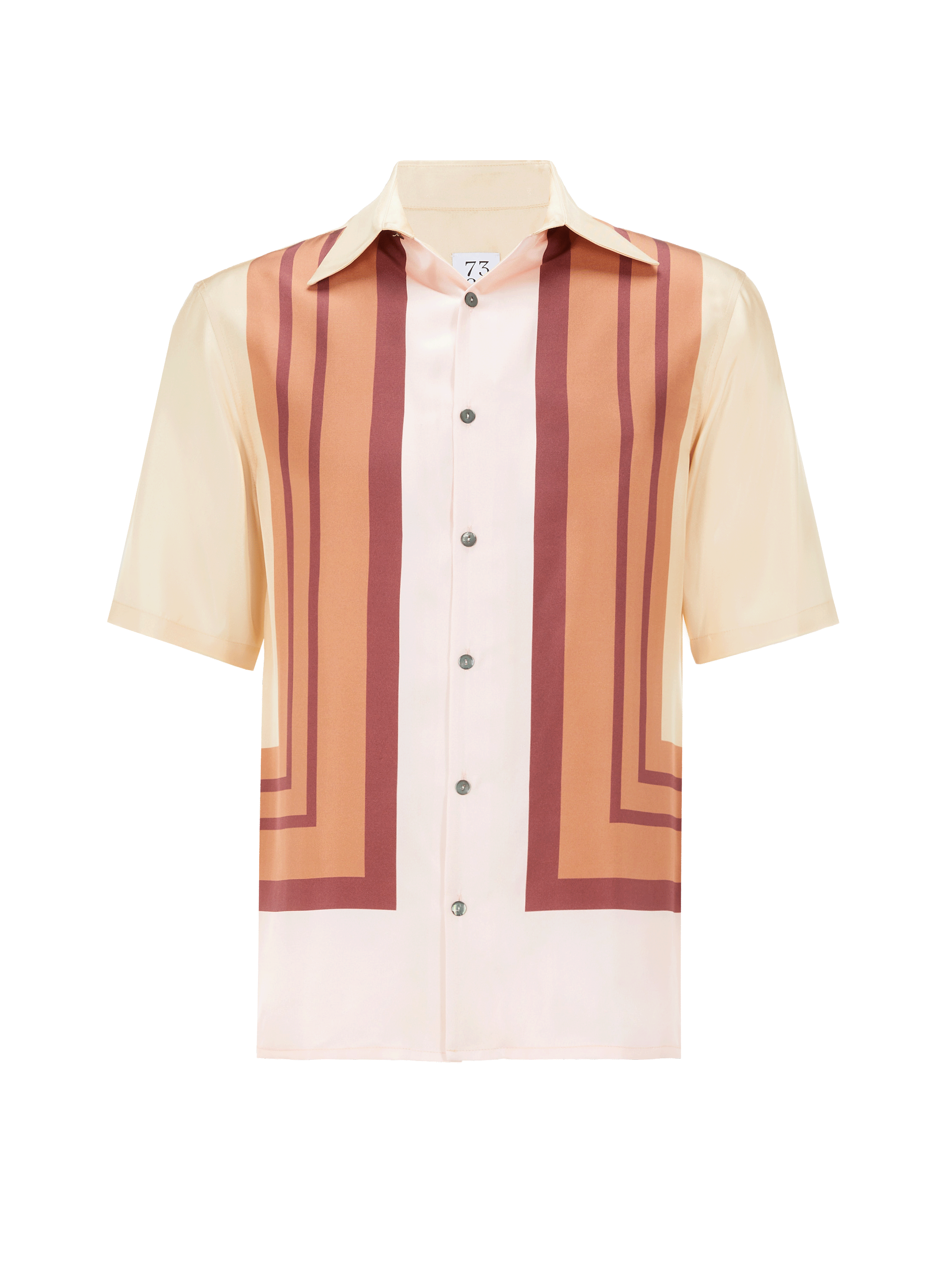 Chemise rayée en soie