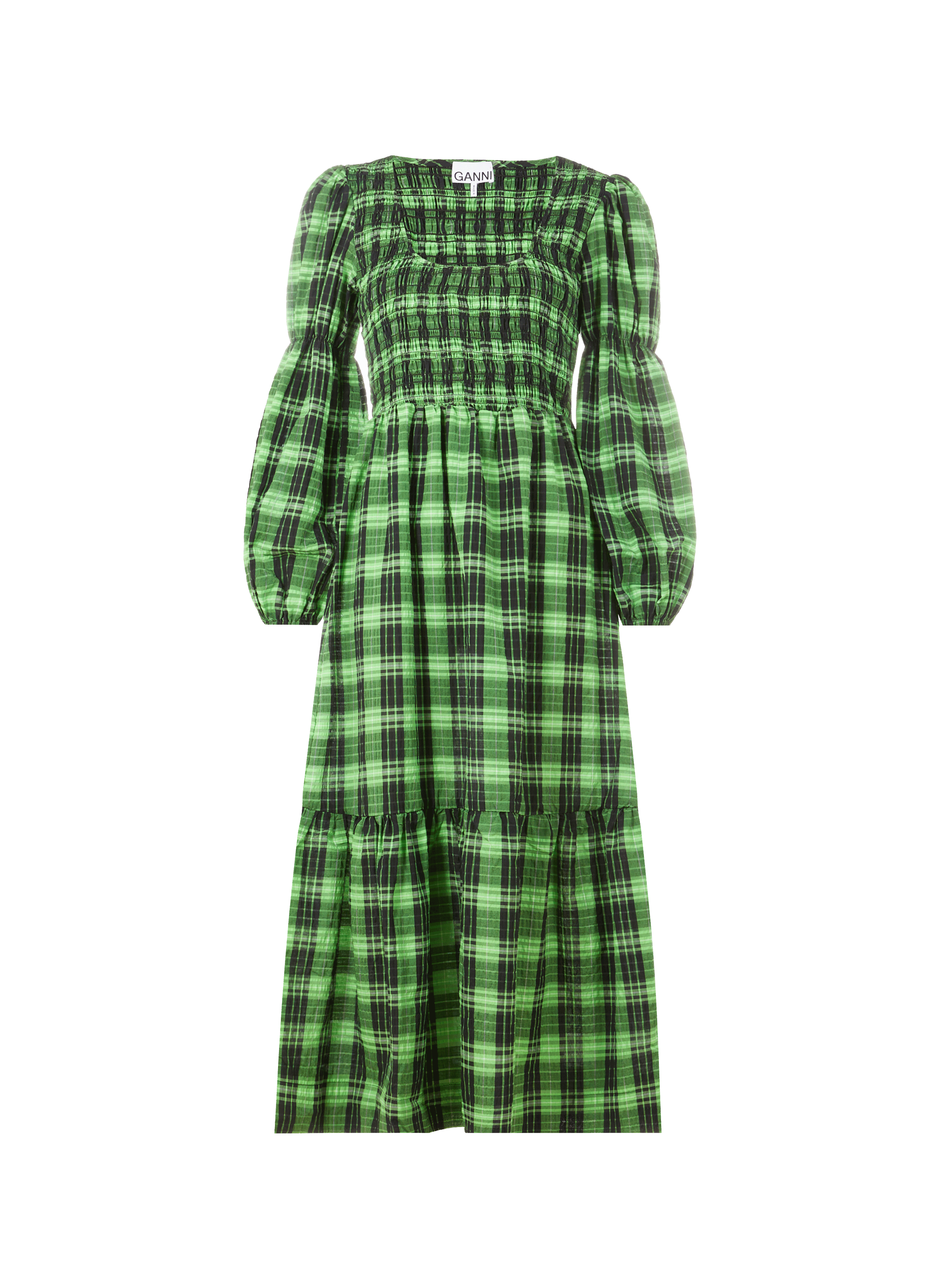 Robe à carreaux en coton