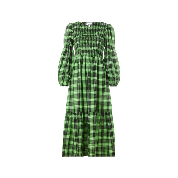 Robe à carreaux en coton