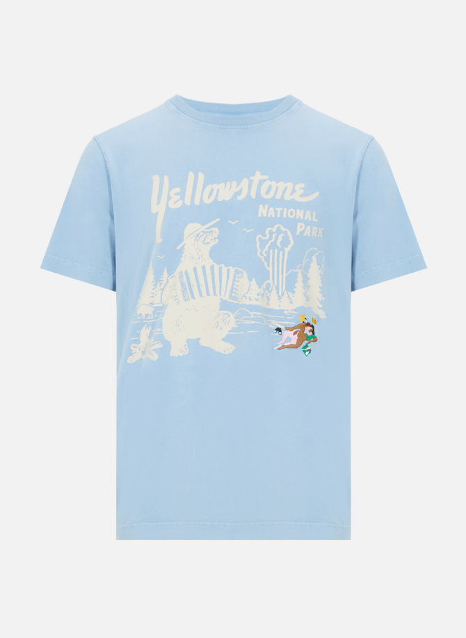 Yellowstone Bone organic cotton T-shirt CARNE BOLLENTE