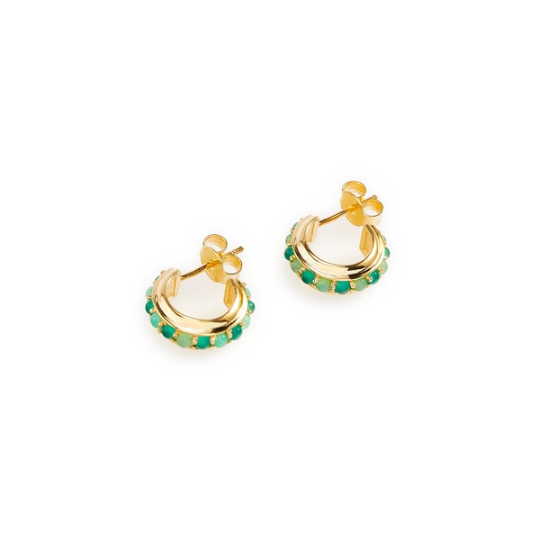 Boucles d'oreille avec pierres