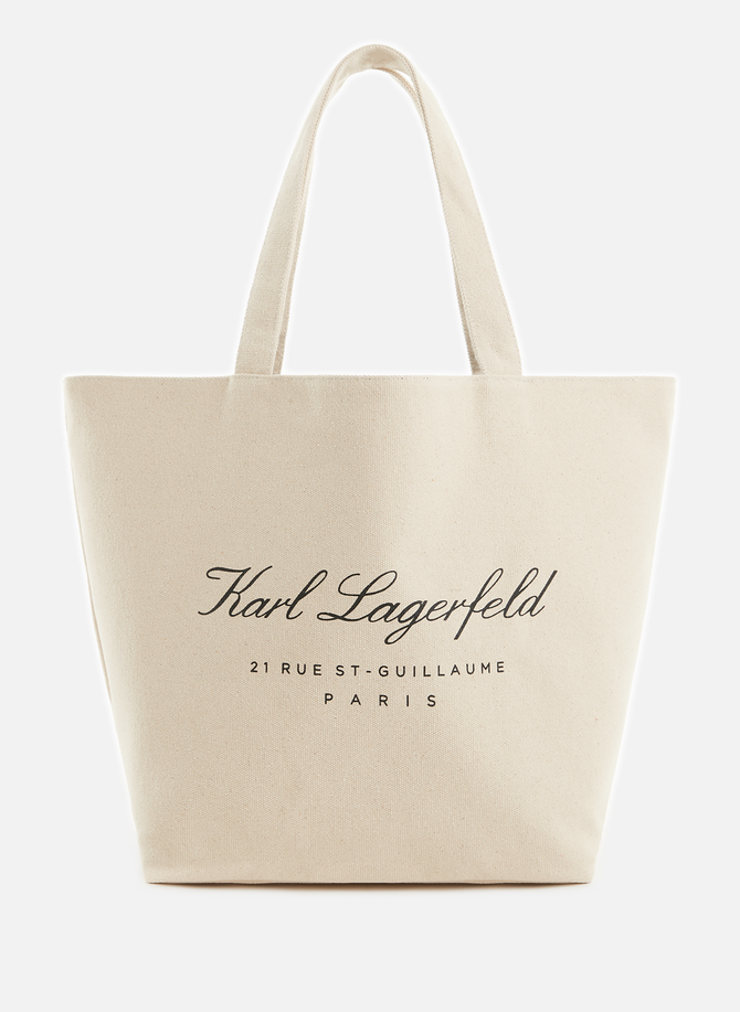 Hotel Karl reversible cotton bag KARL LAGERFELD