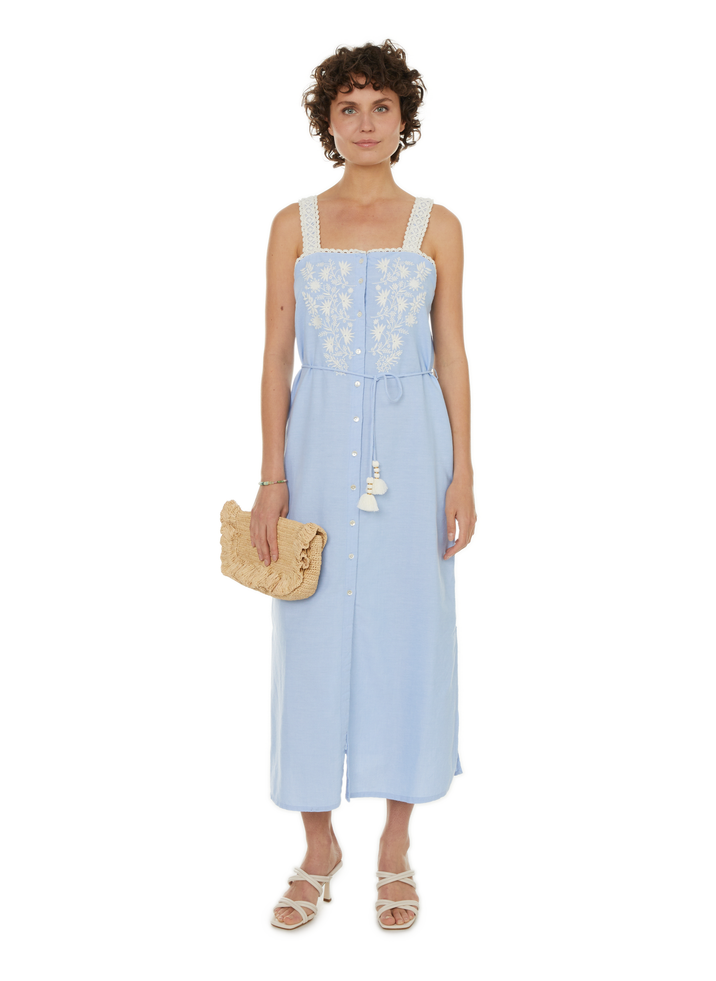 LOUISE MISHA Guanareva Long Dress Blue