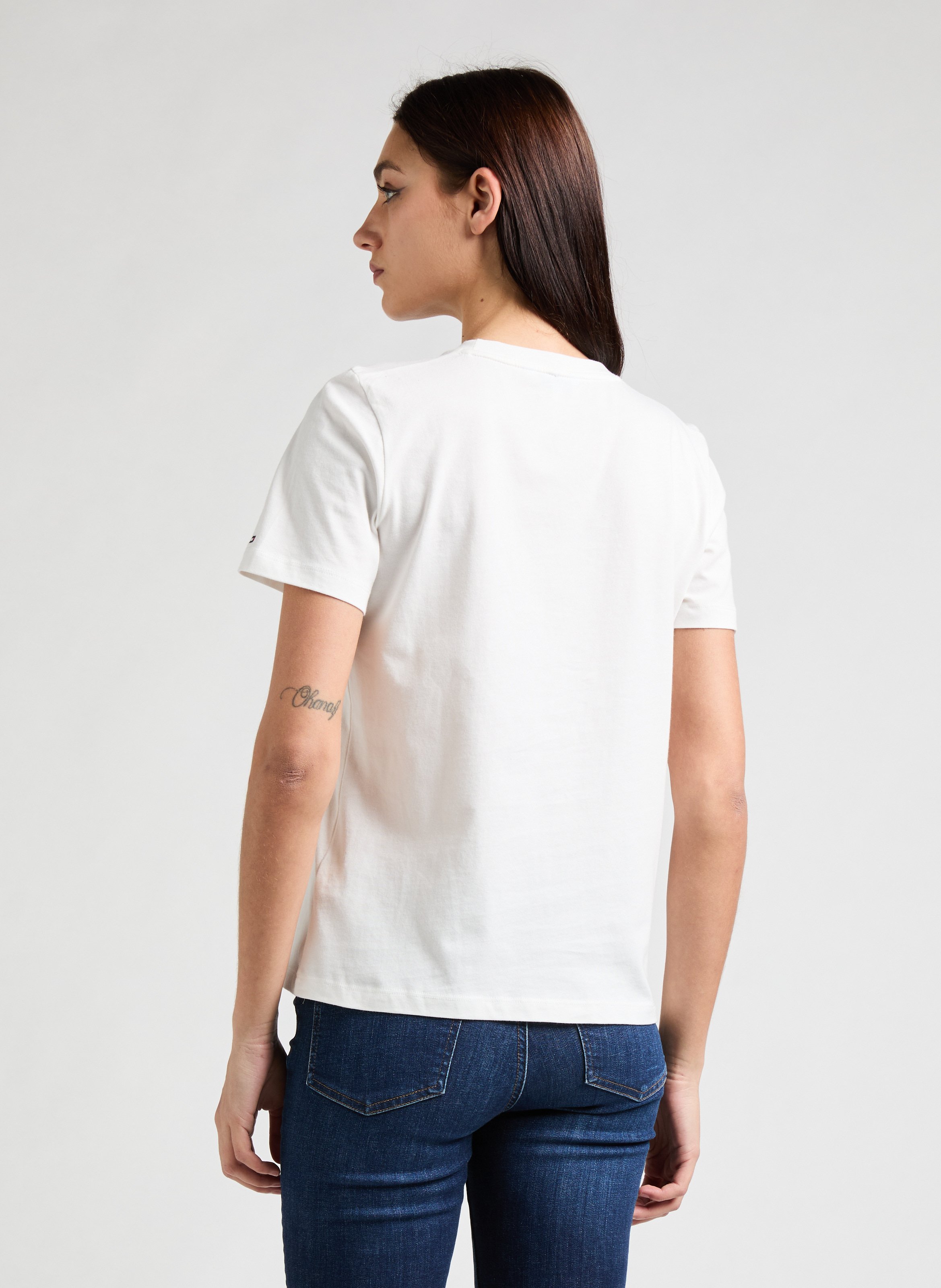 T-shirt à logo  TOMMY HILFIGER Beige