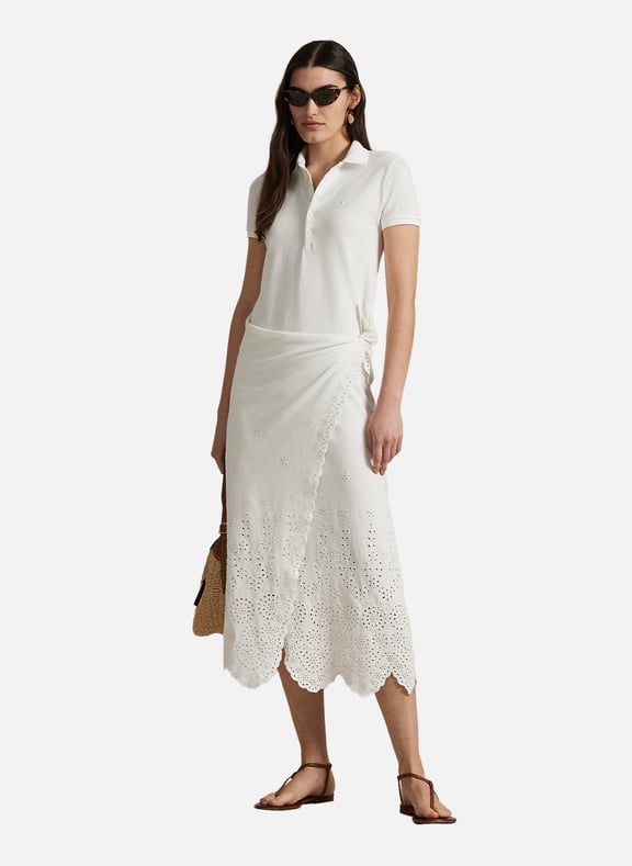Robe midi Blanc by POLO RALPH LAUREN POLO RALPH LAUREN Robe midi Blanc