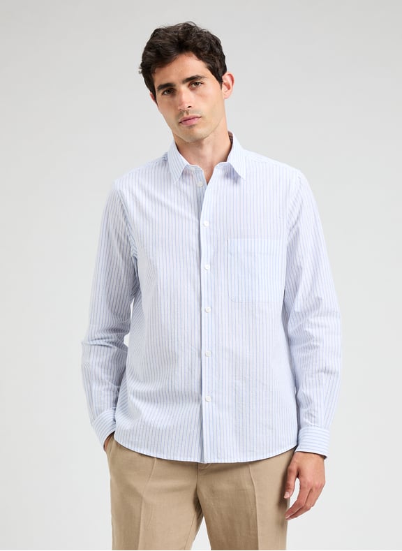 ITHACA ARCHIVE SHIRT Blue by SAMSOE SAMSOE SAMSOE SAMSOE ITHACA ARCHIVE SHIRT Blue