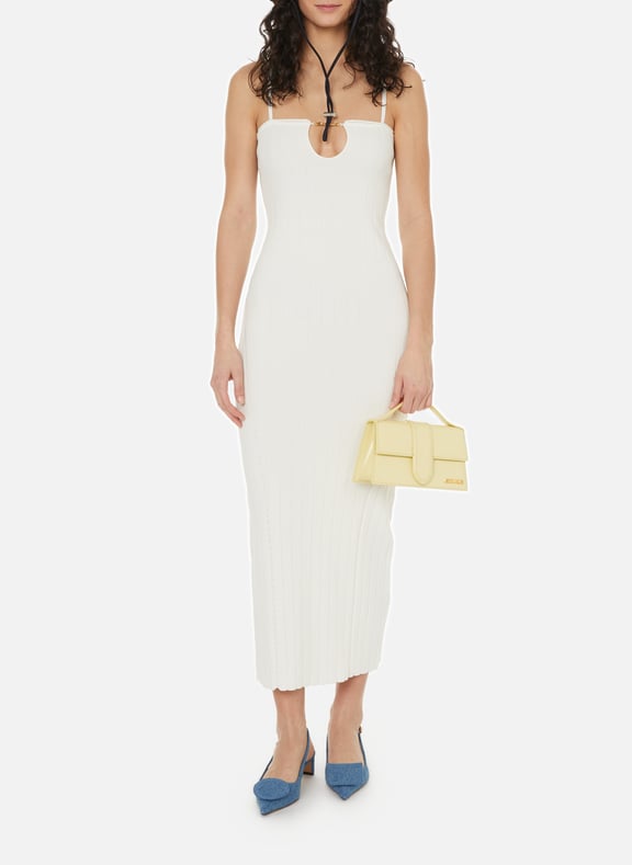La robe Sierra bretelles Blanc by JACQUEMUS JACQUEMUS La robe Sierra bretelles Blanc