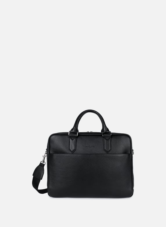 Lancaster Porte Document Cuir Noir Homme Porte Documents Milano
