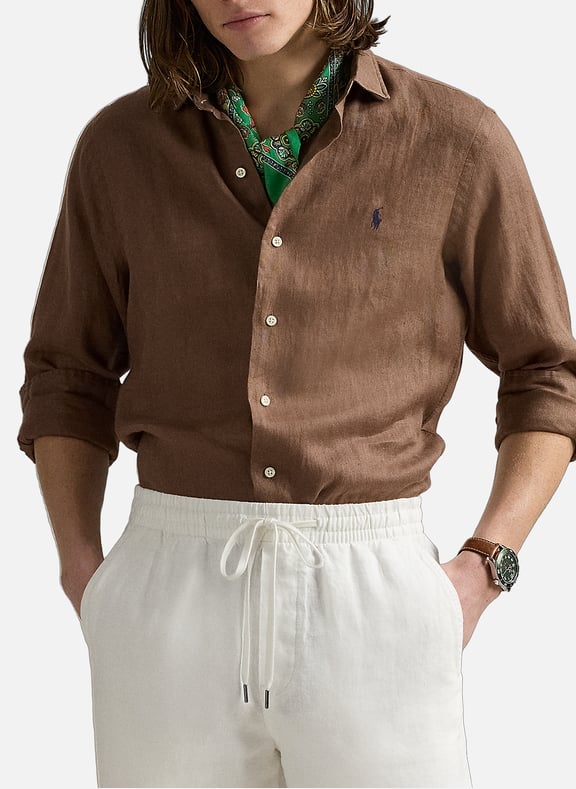Chemise en lin Beige by POLO RALPH LAUREN POLO RALPH LAUREN Chemise en lin Beige