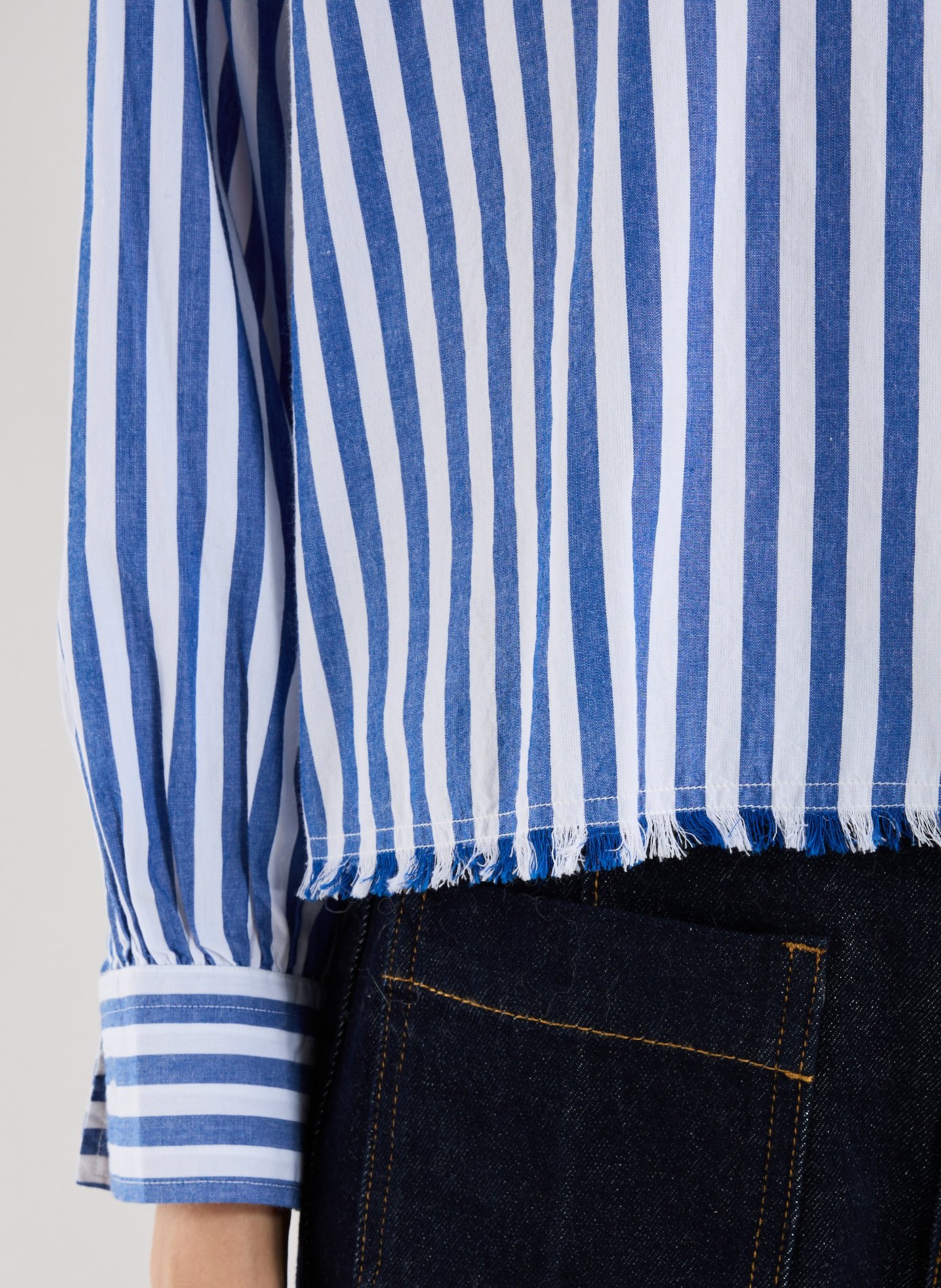 Chemise à rayures en coton BELLEROSE Bleu