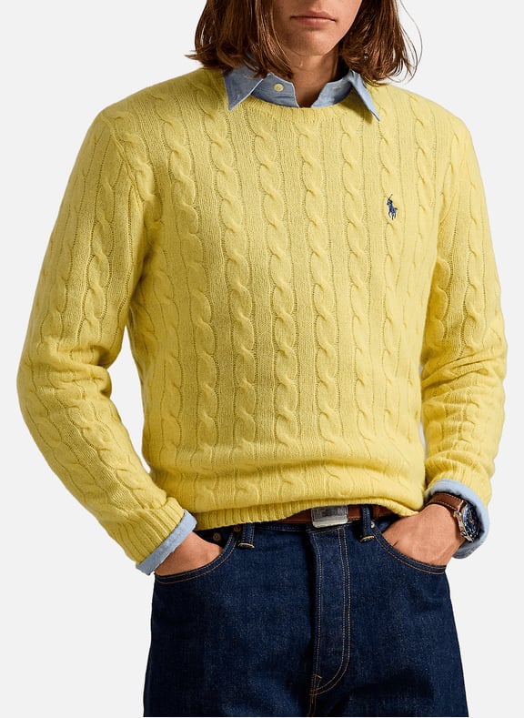 Wool and cashmere Jumper Yellow by POLO RALPH LAUREN POLO RALPH LAUREN Wool and cashmere Jumper Yellow