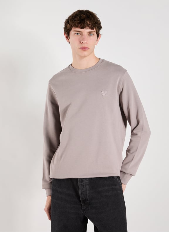 Sweatshirt col rond en coton Beige by LYLE & SCOTT LYLE & SCOTT Sweatshirt col rond en coton Beige