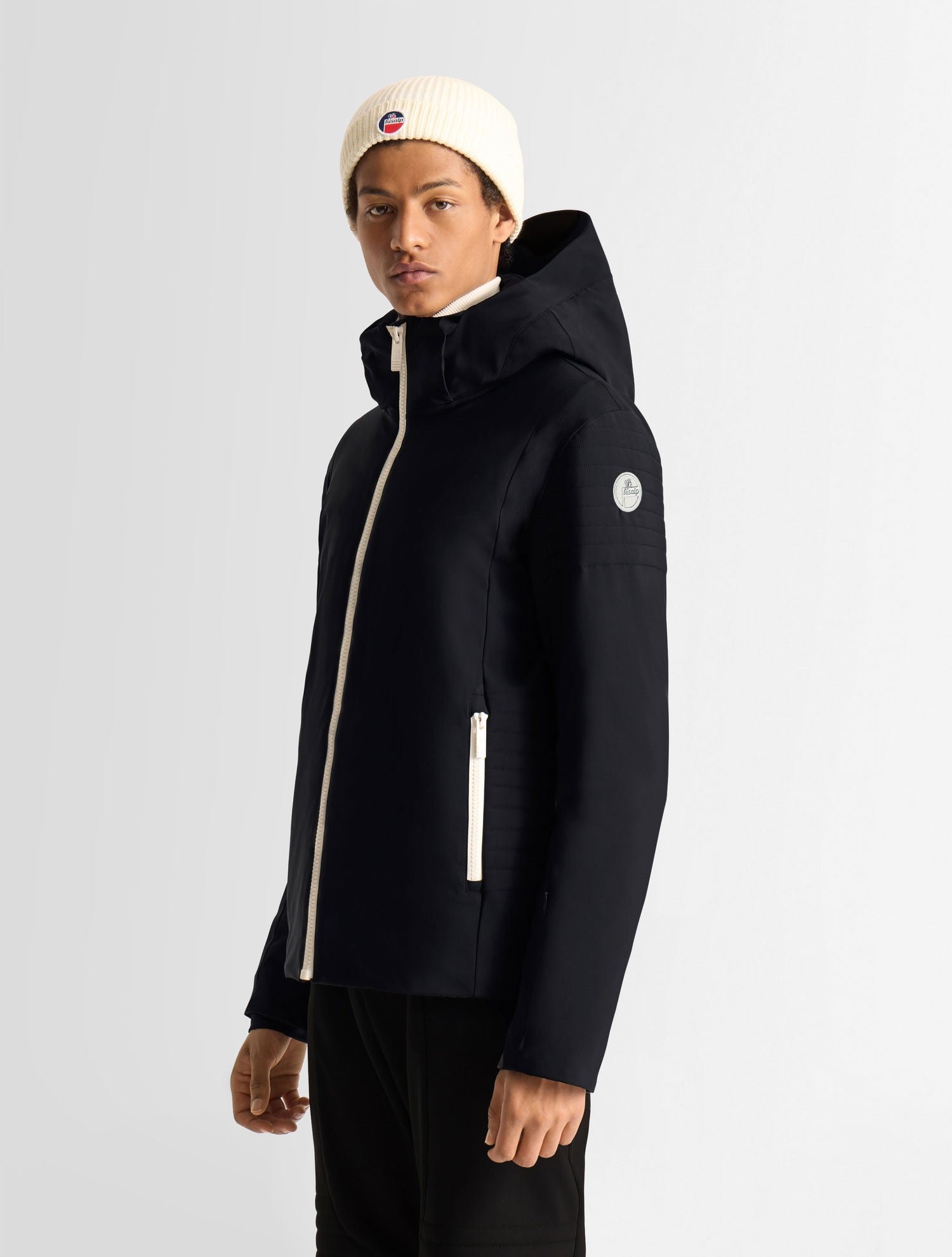 Veste de ski power col montant coupe regular FUSALP Noir