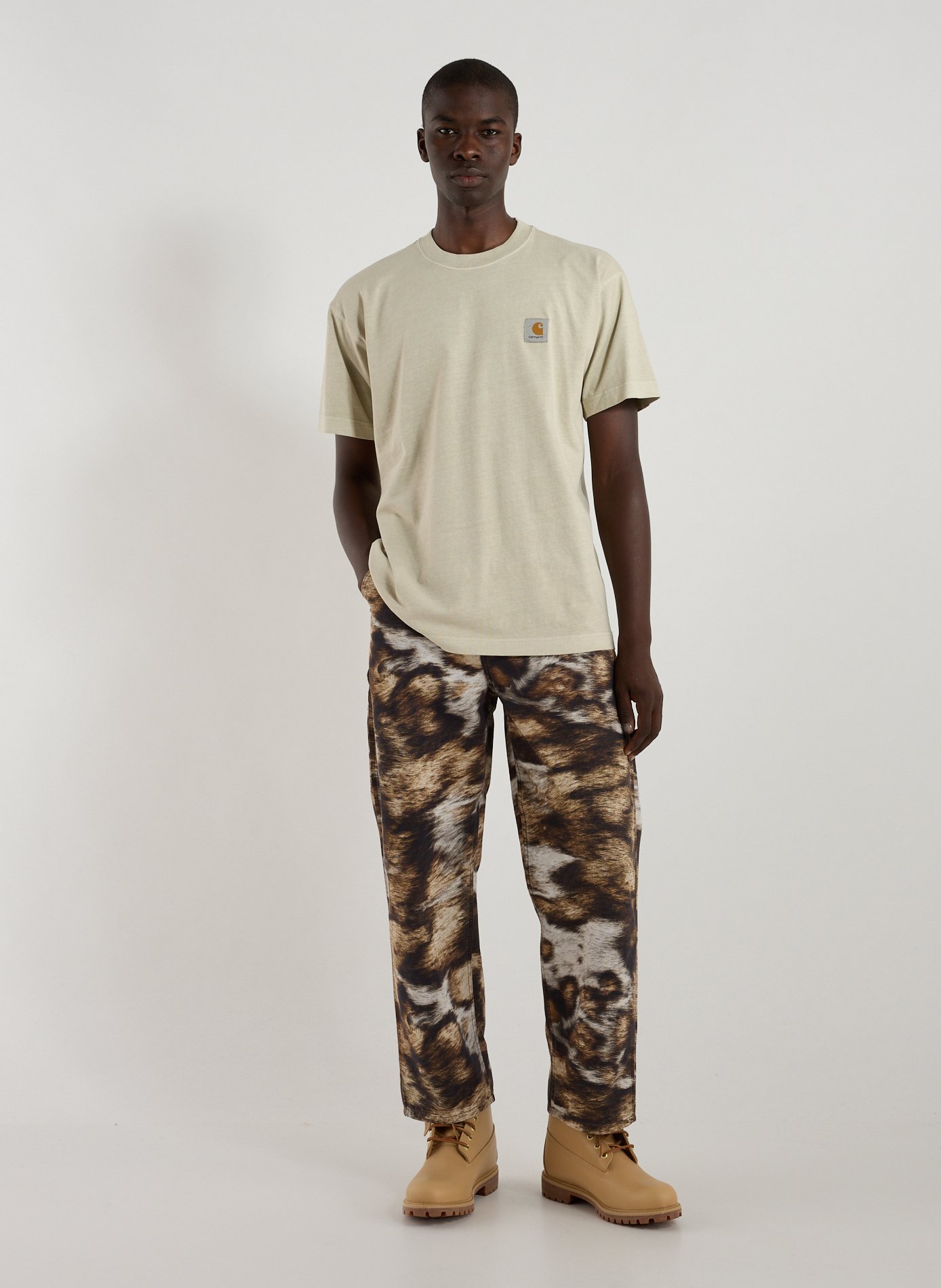 Classic Cotton T-Shirt CARHARTT WIP Beige