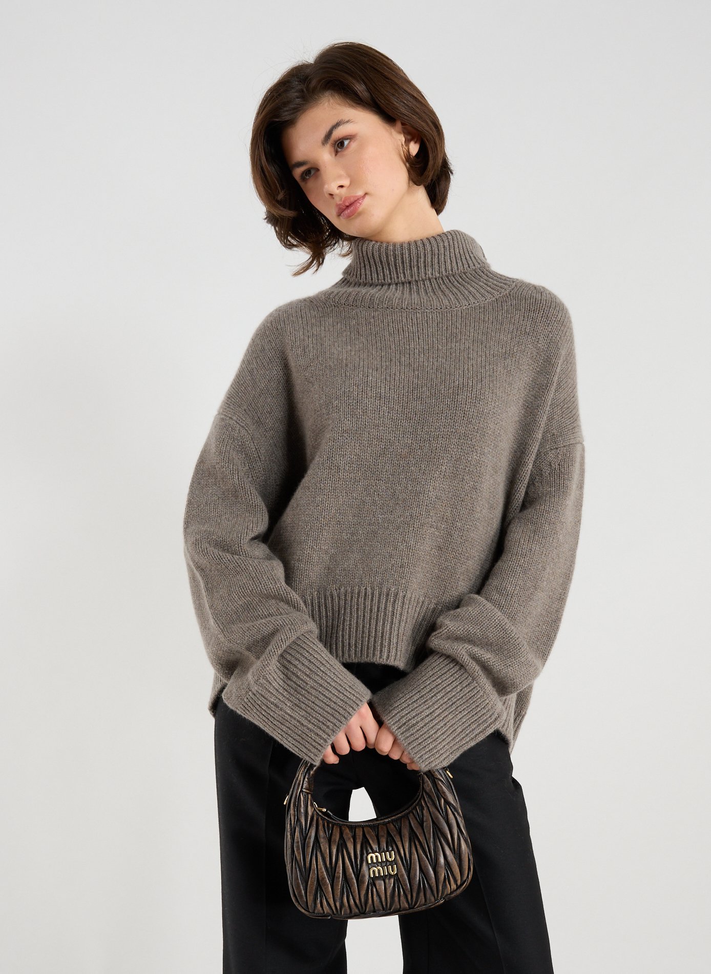 Sac à main Wander matelassé  MIU MIU Marron