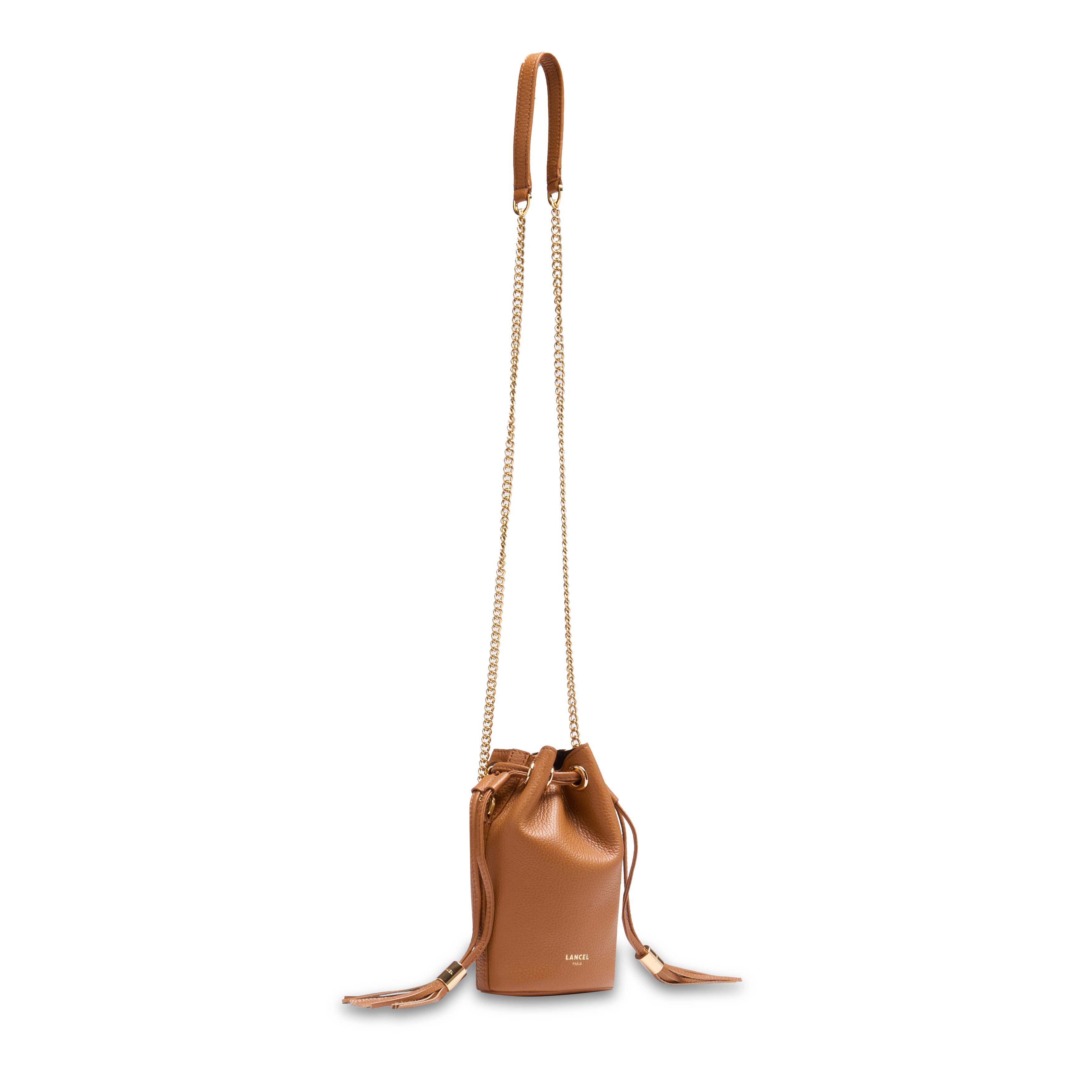 Mini sac seau premier flirt de lancel en cuir LANCEL Marron