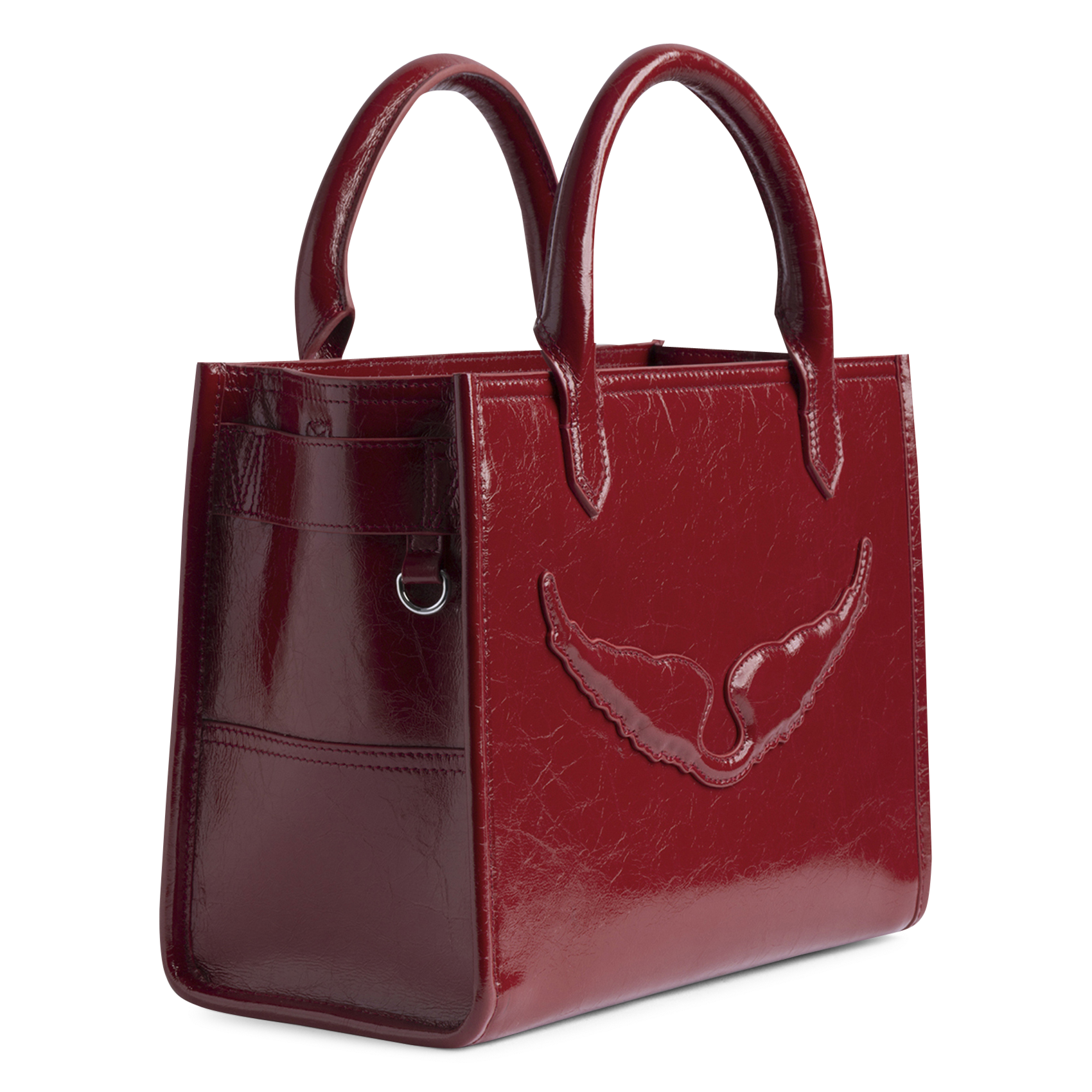 Sac bandoulière en cuir angel ZADIG&VOLTAIRE Rouge