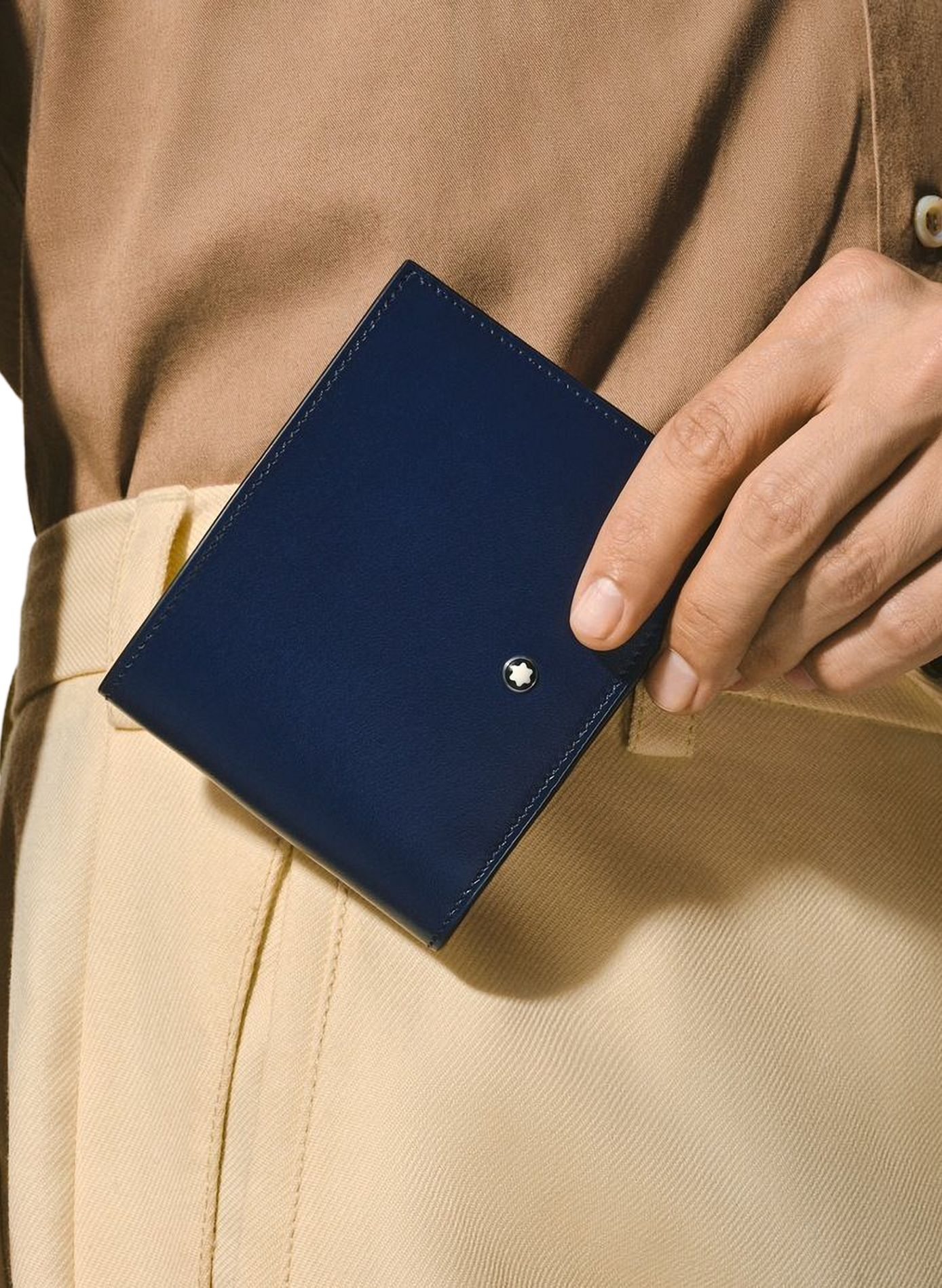  Leather wallet MONTBLANC Blue