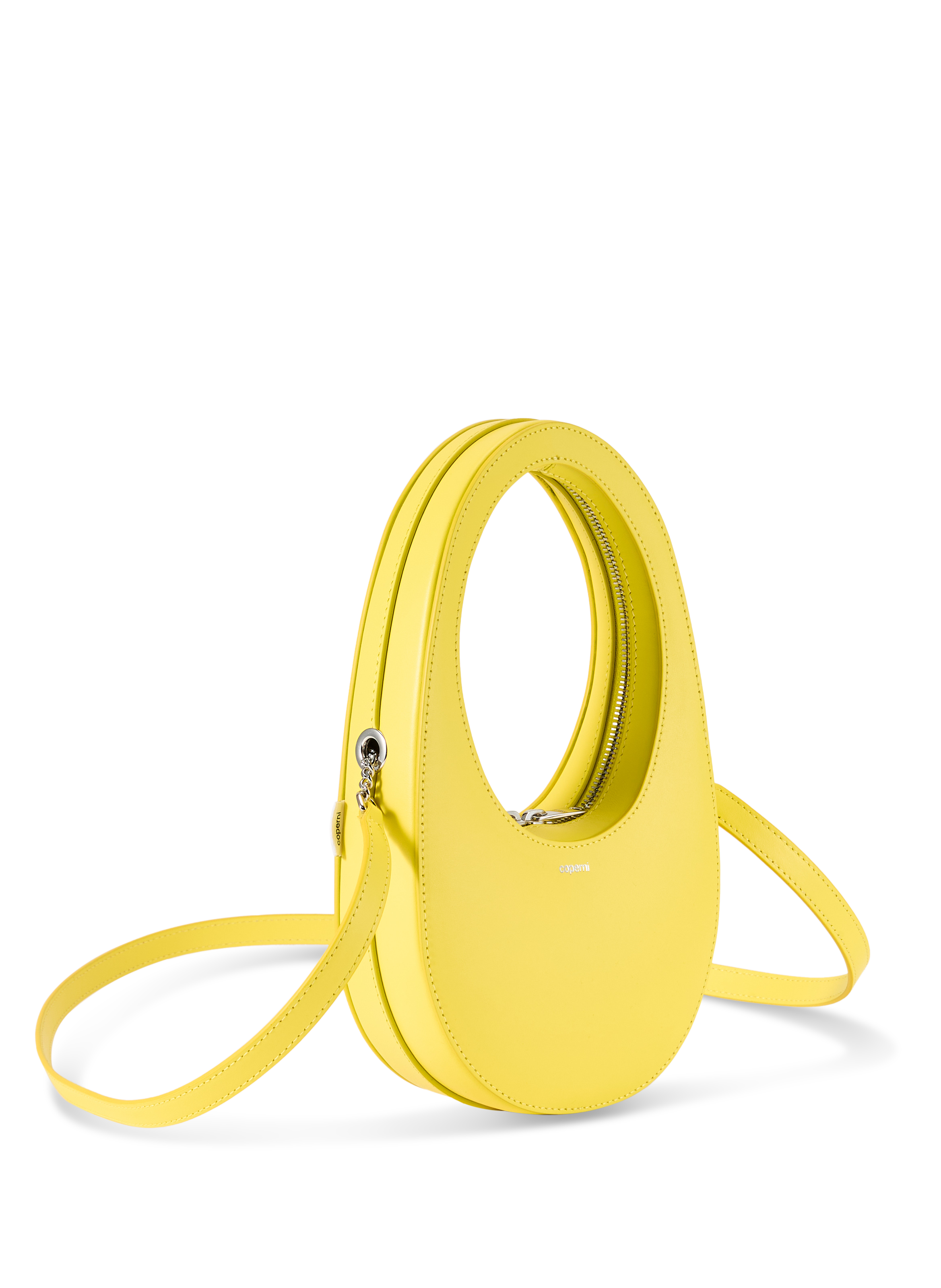 Plain leather handbag COPERNI Yellow