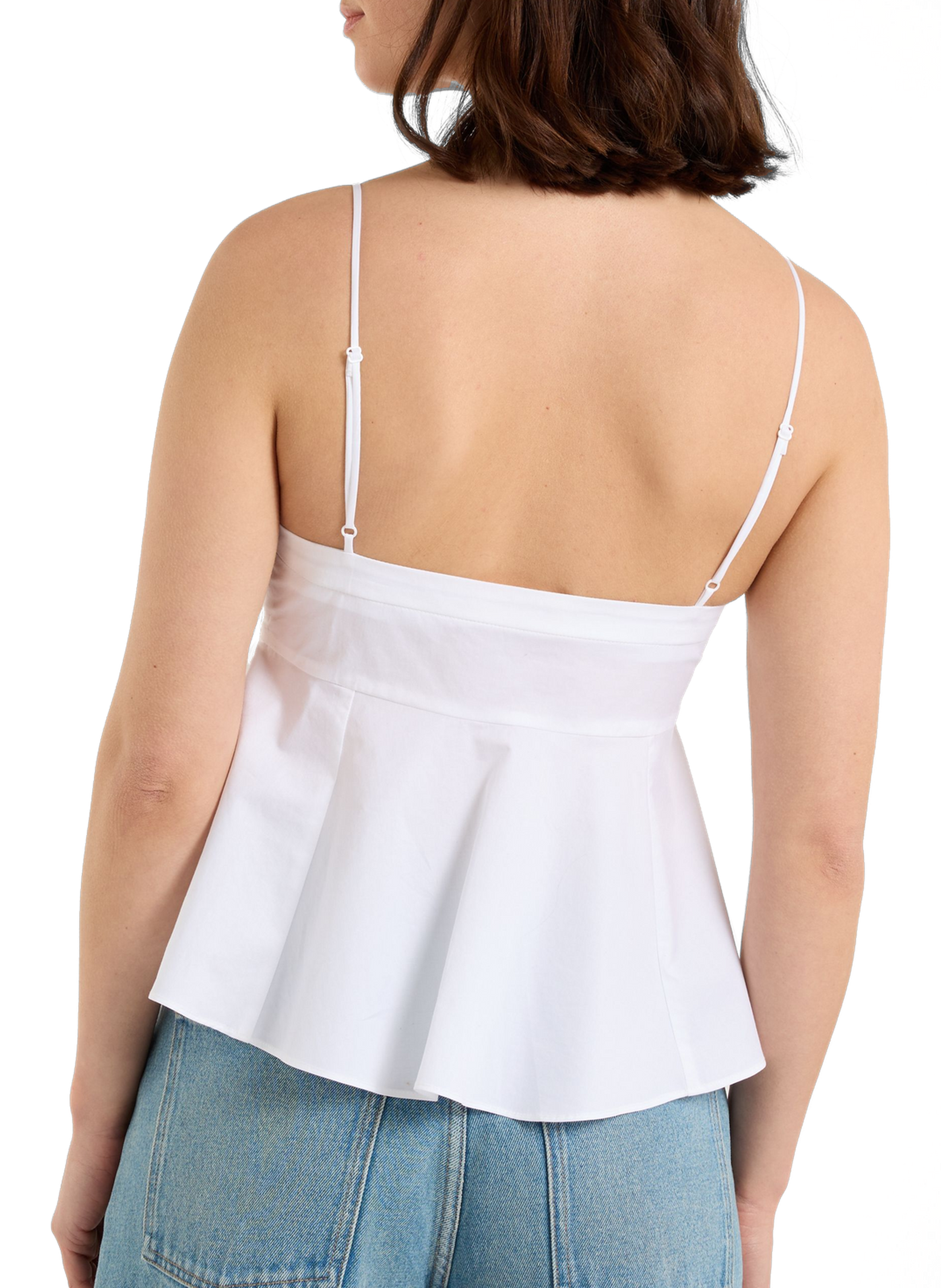 Top Aplum en coton mélangé SAISON 1865 Blanc