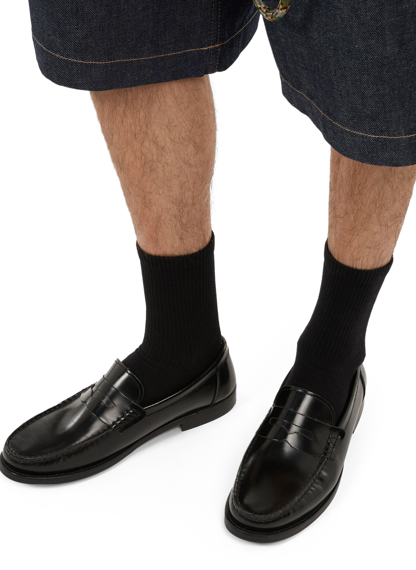 Calfskin leather loafers SAISON 1865 Black