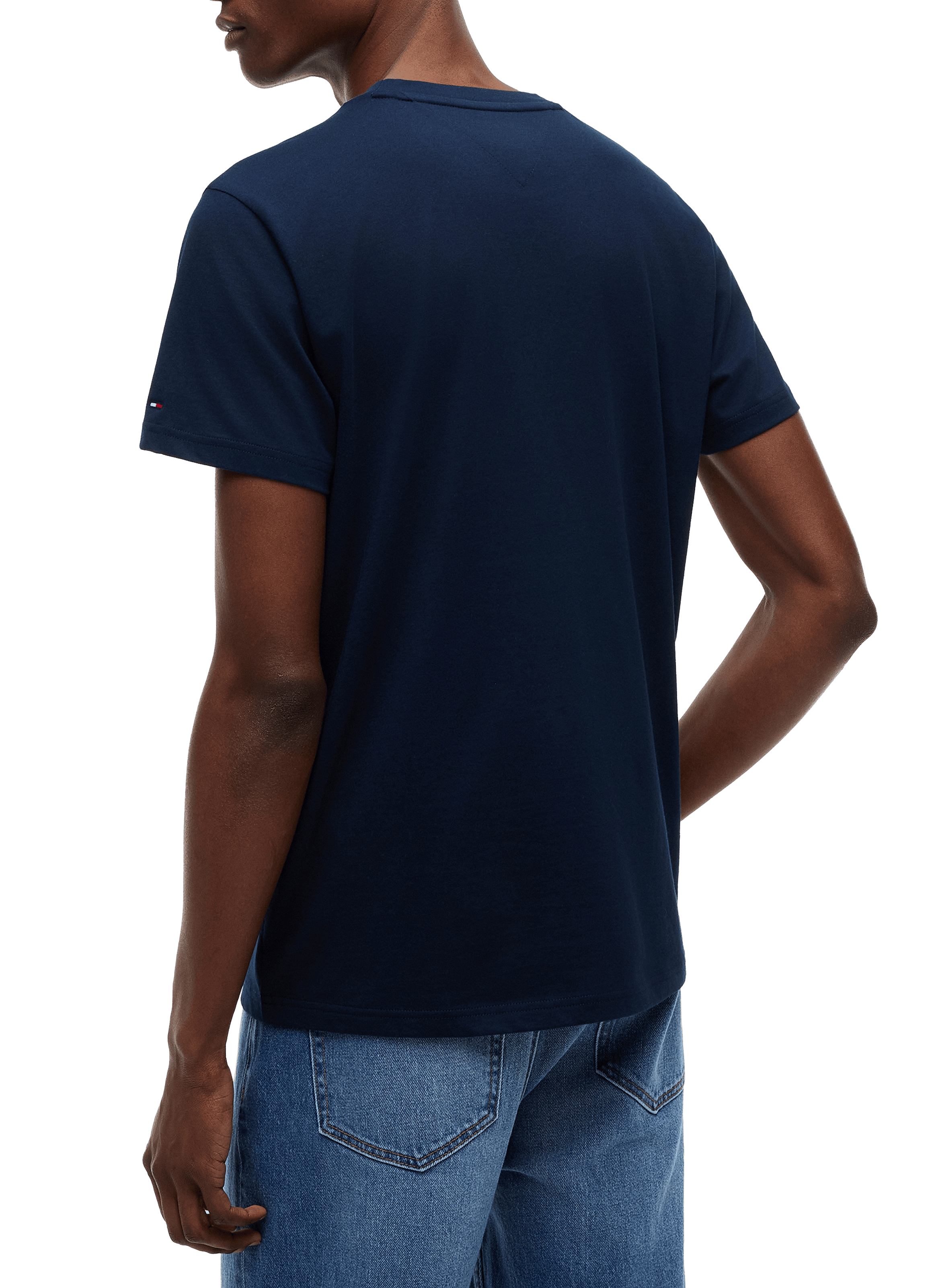 Straight-fit cotton T-shirt TOMMY HILFIGER Blue