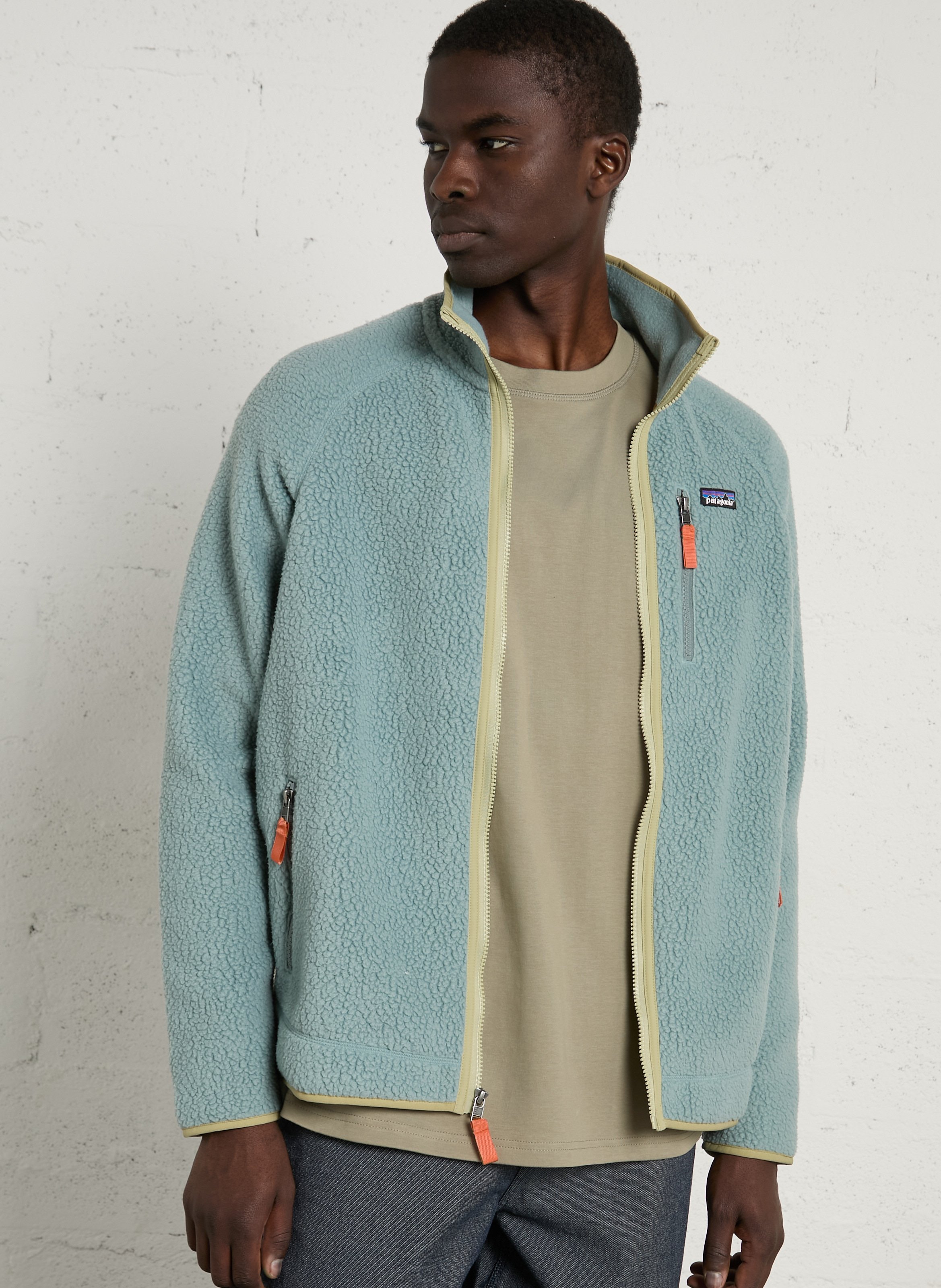 Polaire droit col montant PATAGONIA Bleu