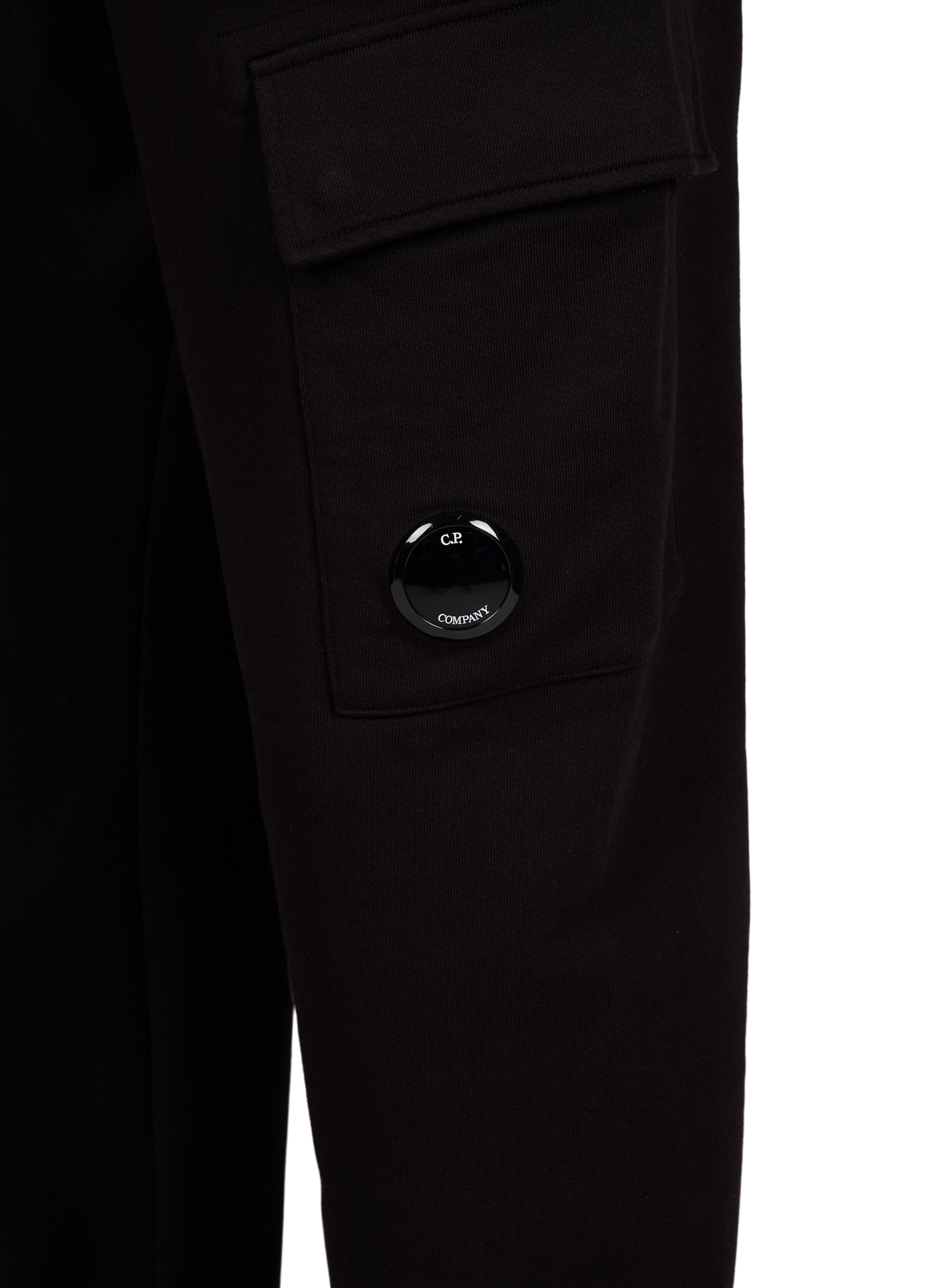Straight-leg cotton joggers CP COMPANY Black