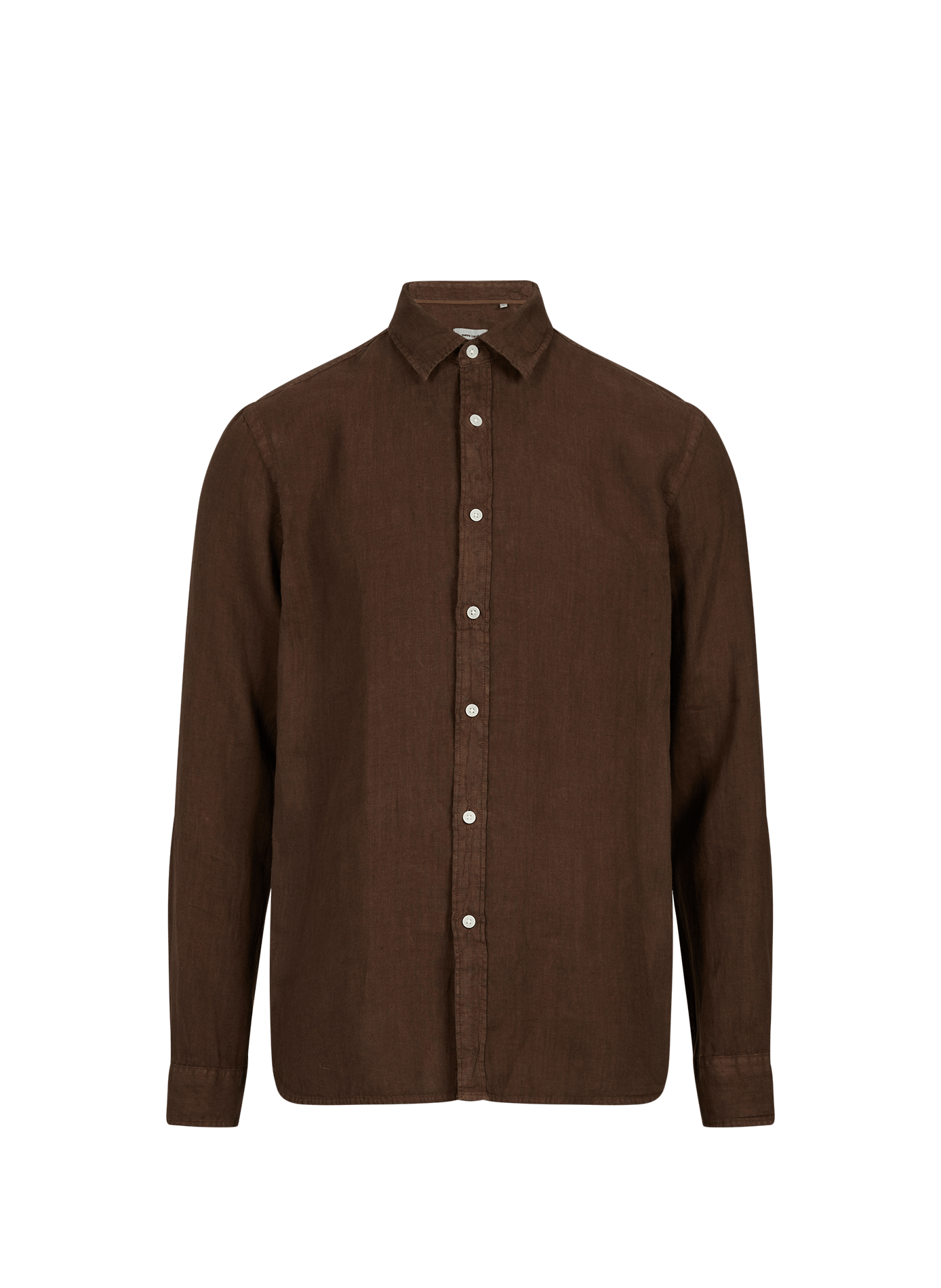Chemise légère en lin PIERRE CARDIN Marron