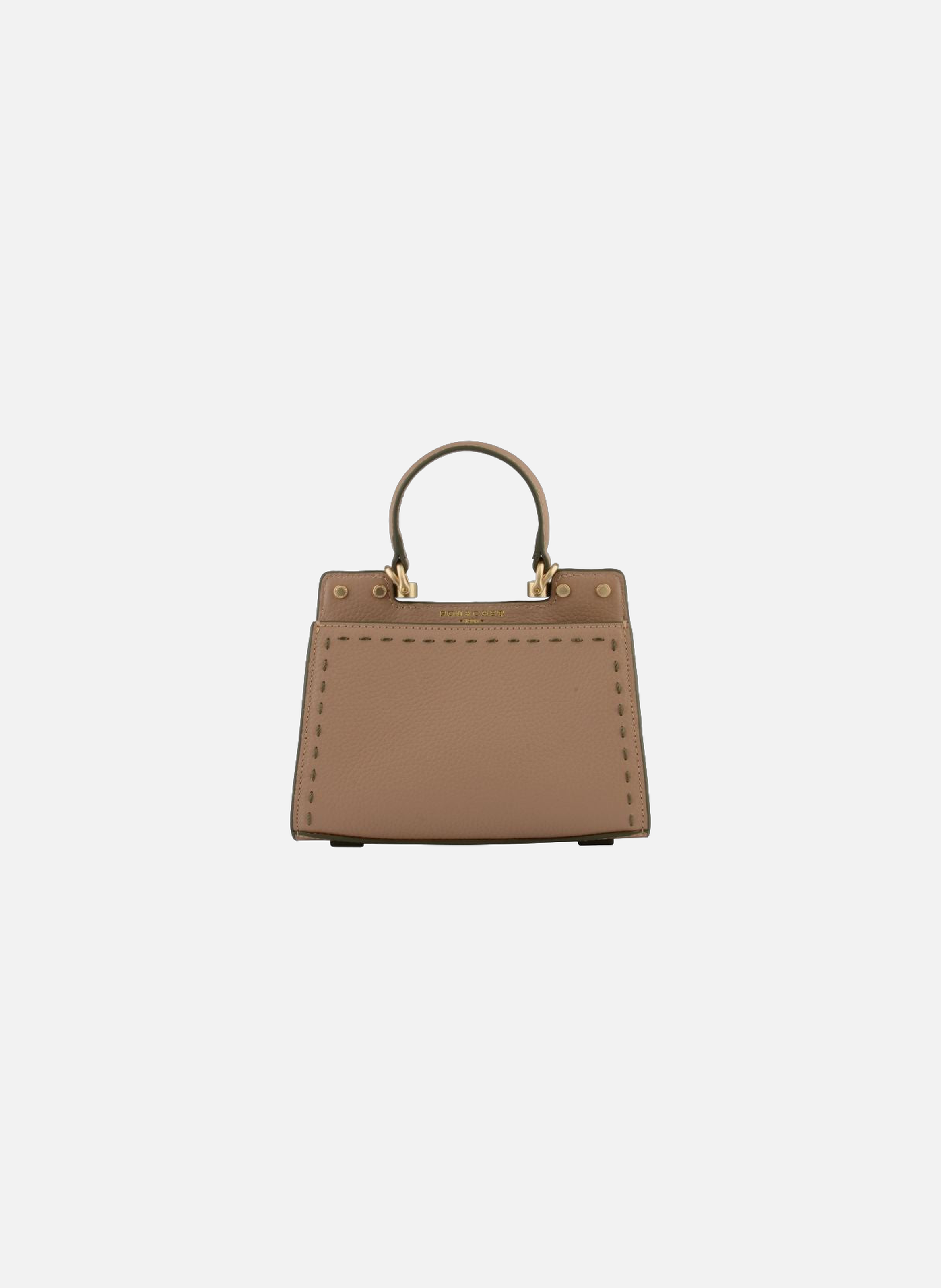 Trianon | sac à main micro en cuir de vachette POURCHET Kaki