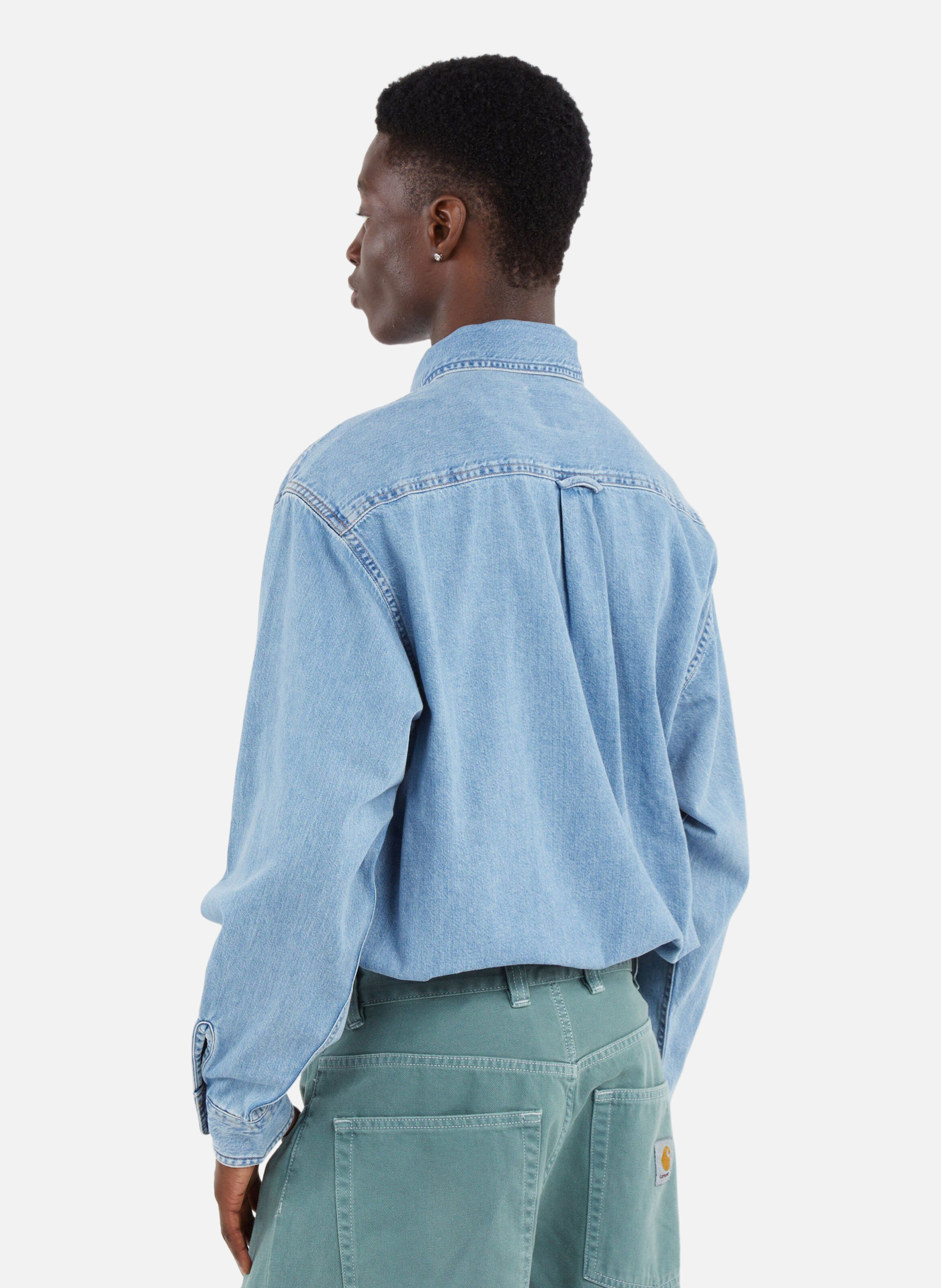 Chemise l/s lucas shirt CARHARTT WIP Bleu